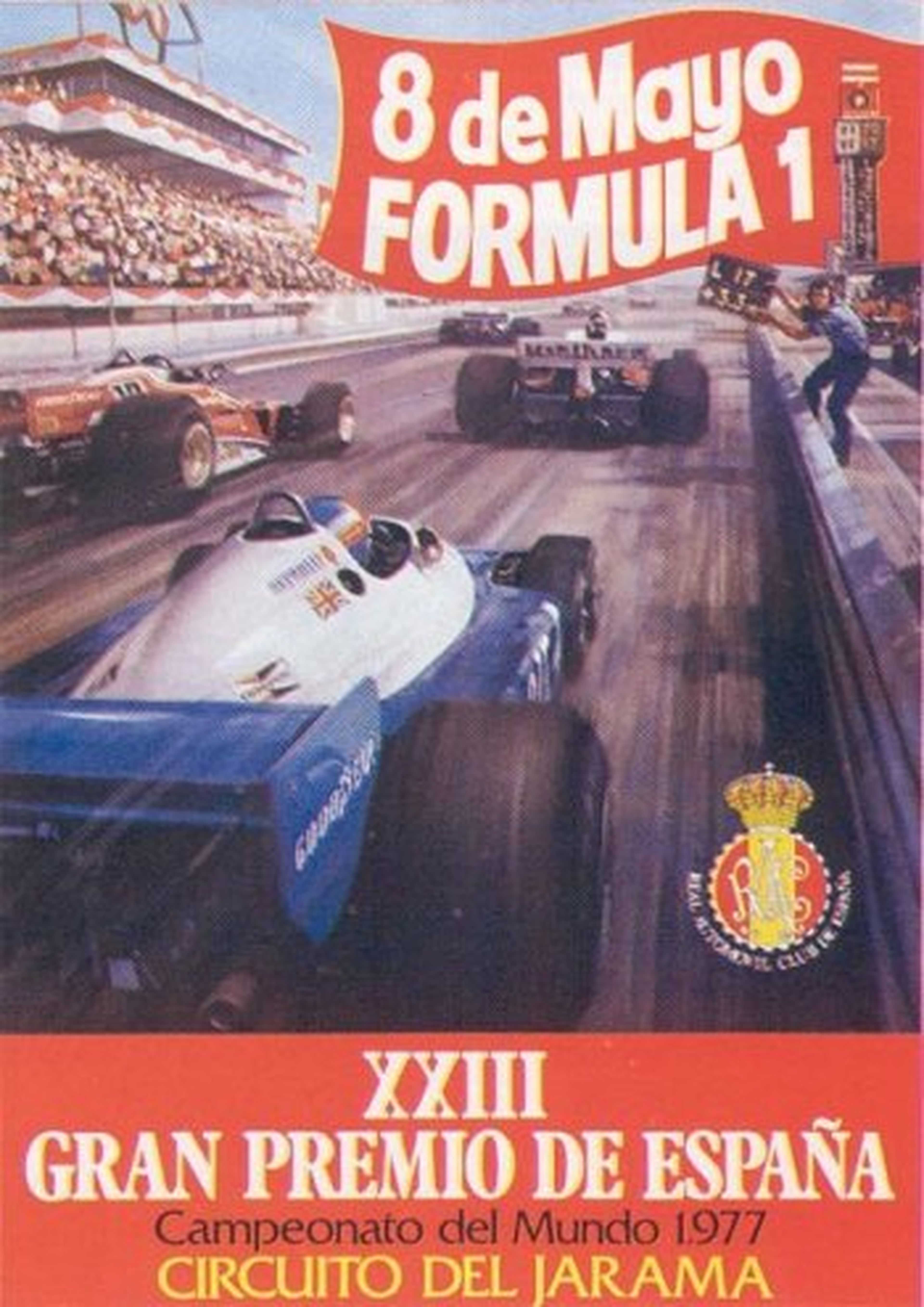 Cartel del GP España F1 1977