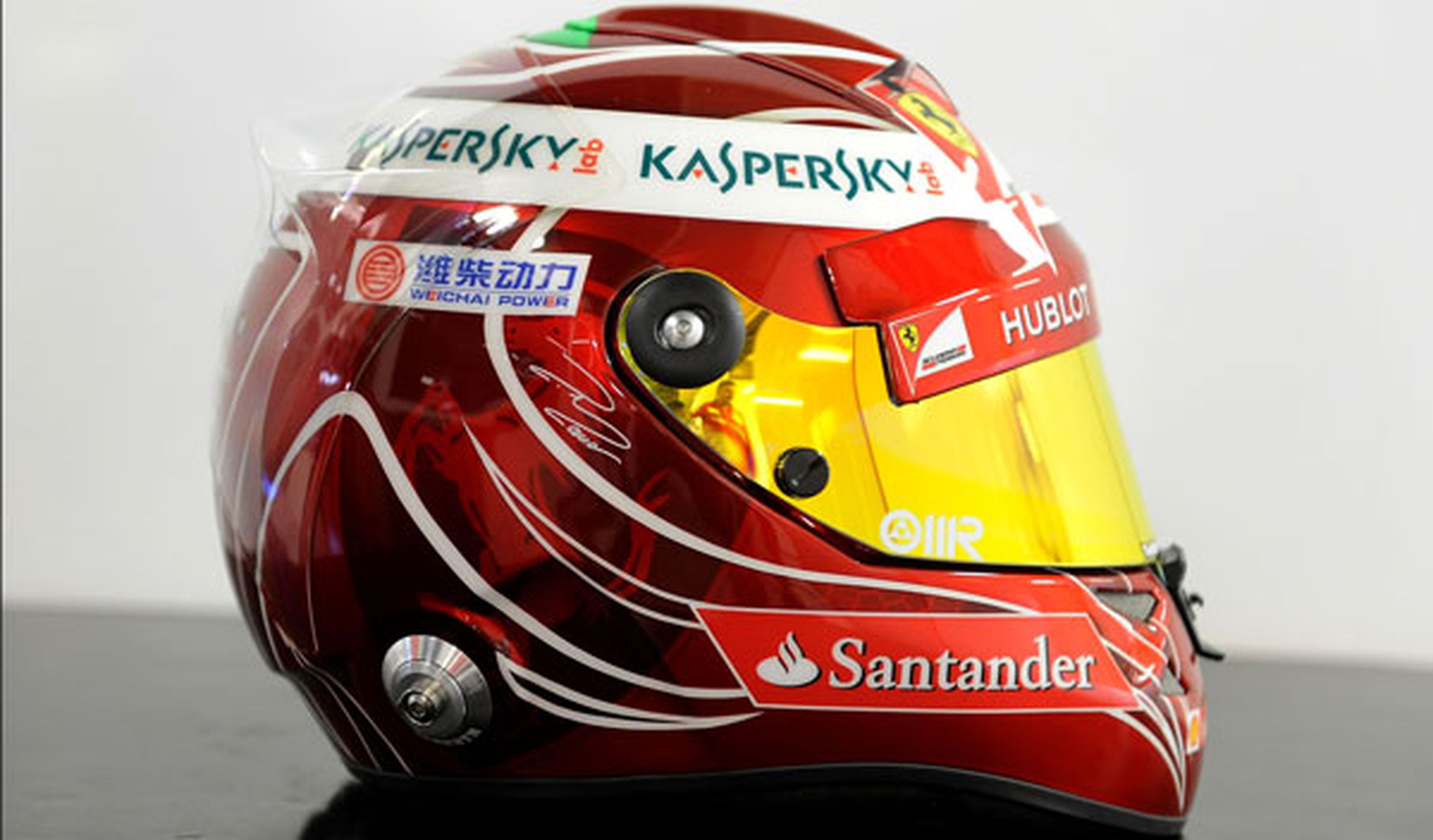 Casco de Felipe Massa para el GP Brasil F1 2013