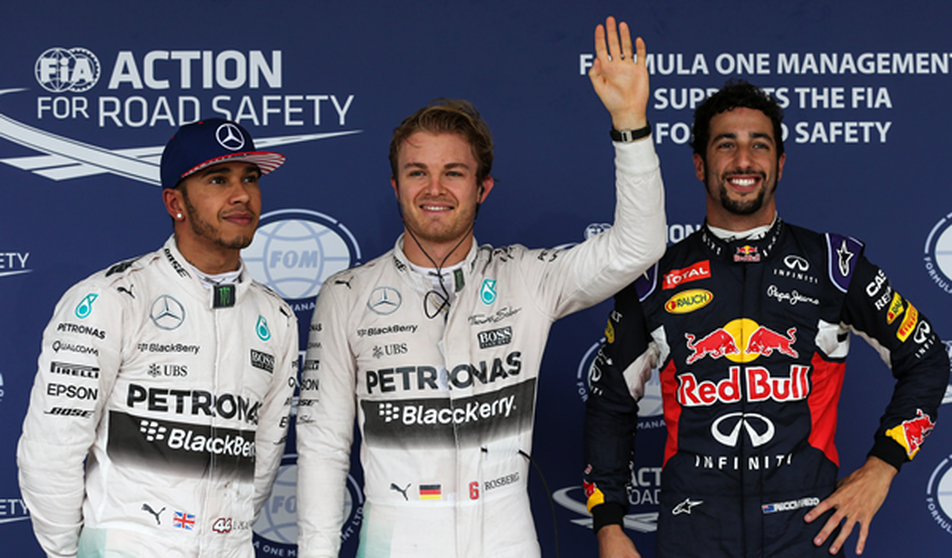 Clasificación GP EEUU 2015: Rosberg en pole bajo la lluvia