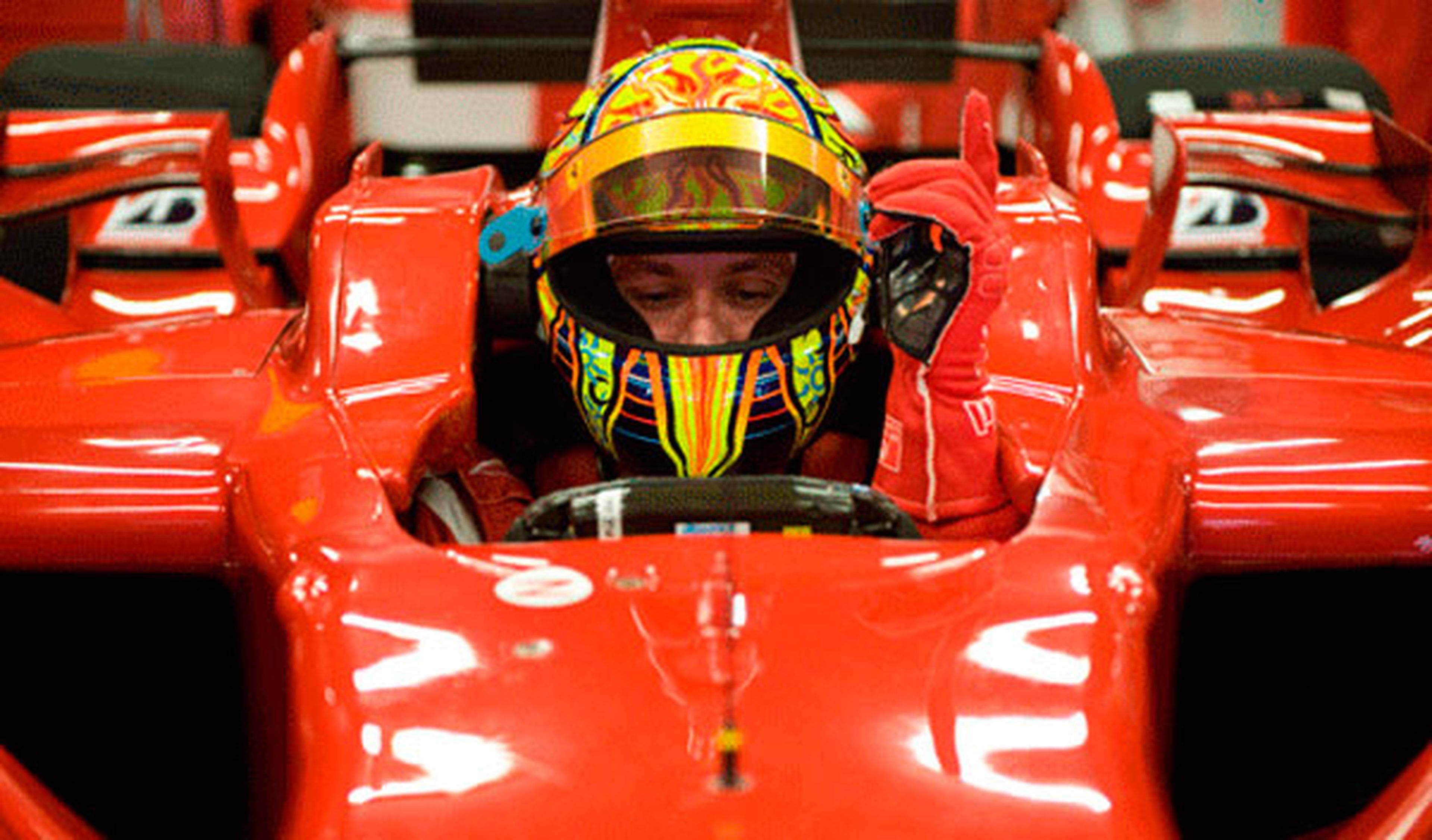 El día que Valentino Rossi probó un Ferrari de F1