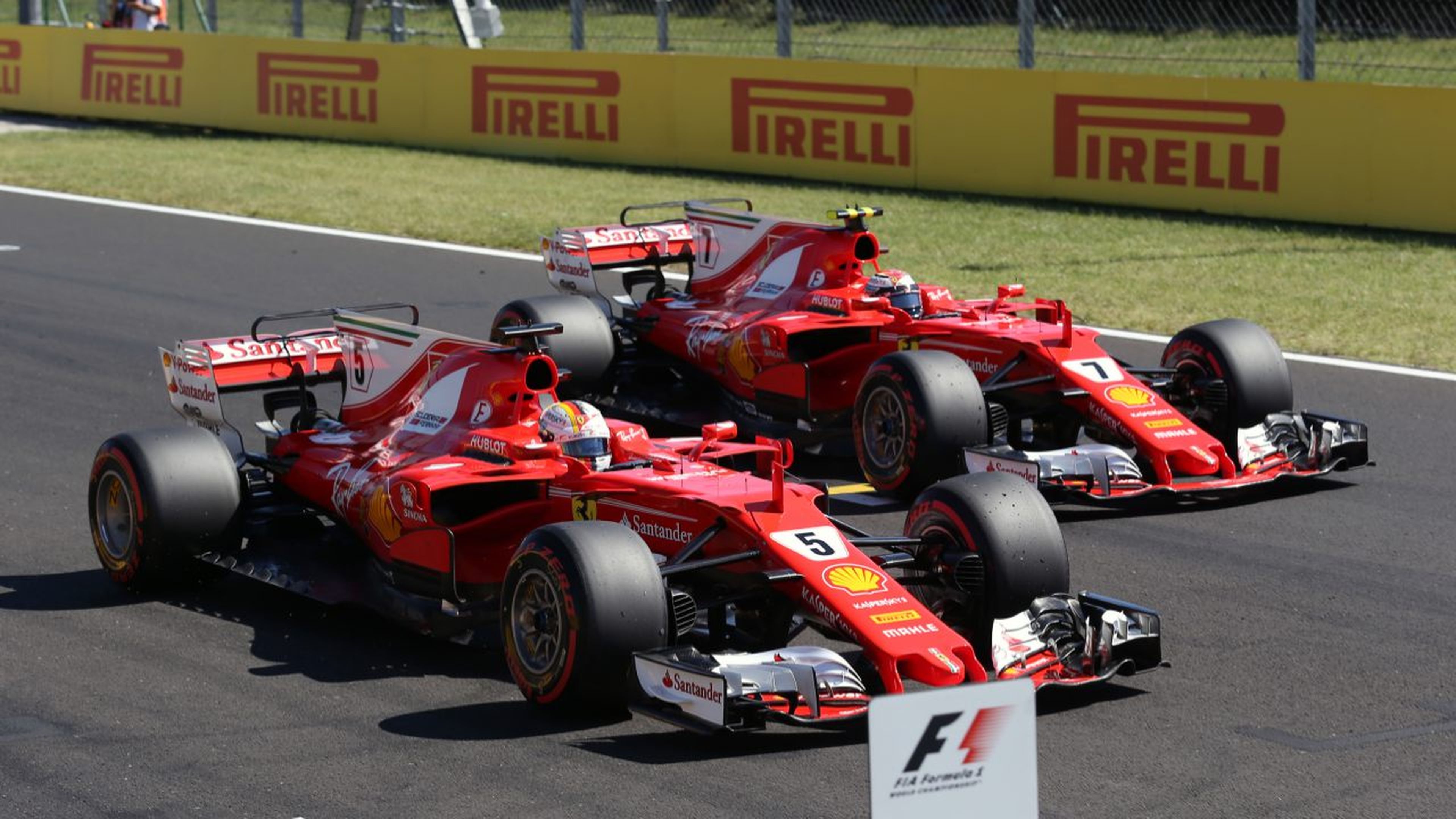 Doblete de Ferrari en la clasificación del GP Hungría