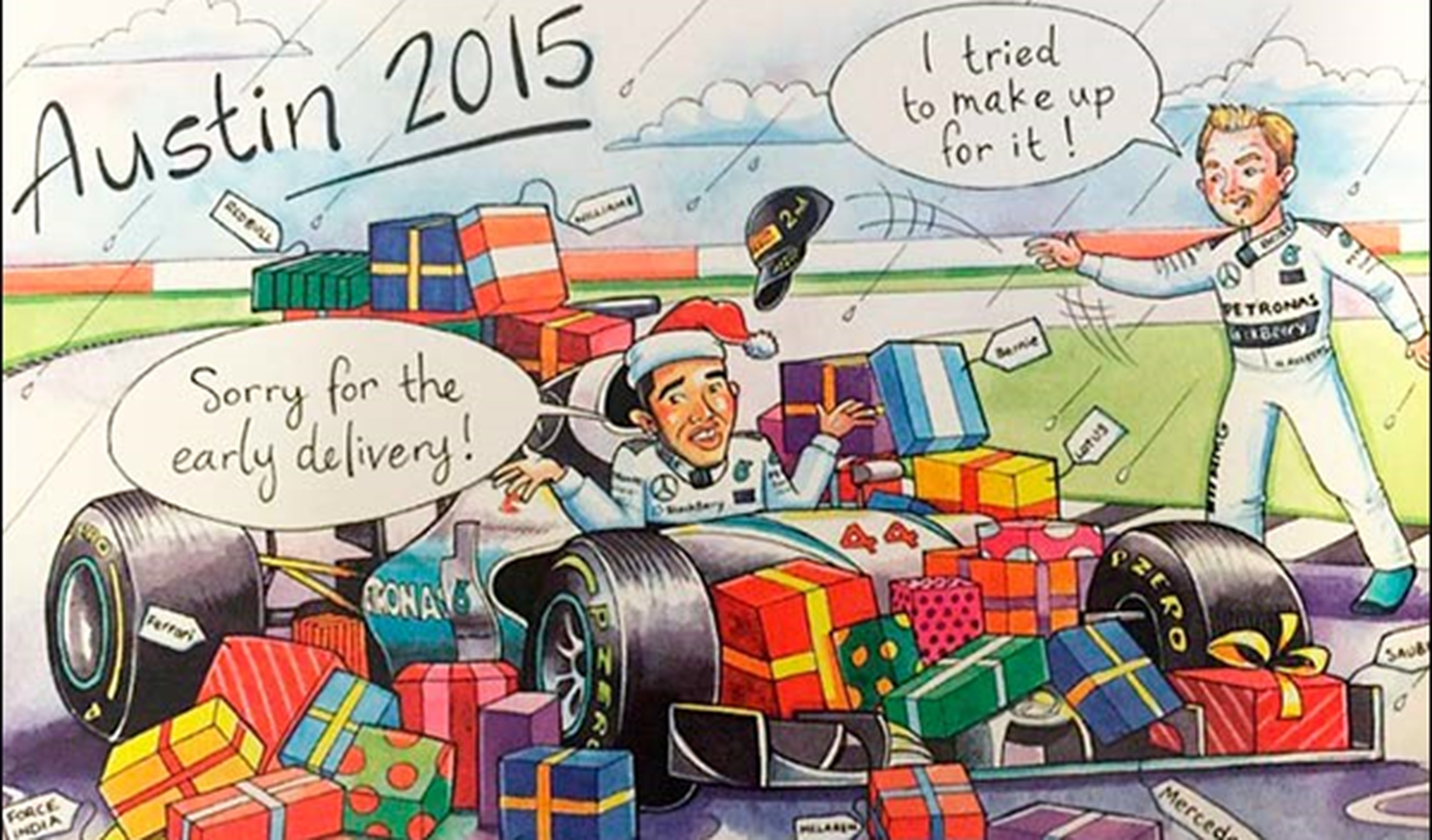 Ecclestone felicita la Navidad con su tradicional postal