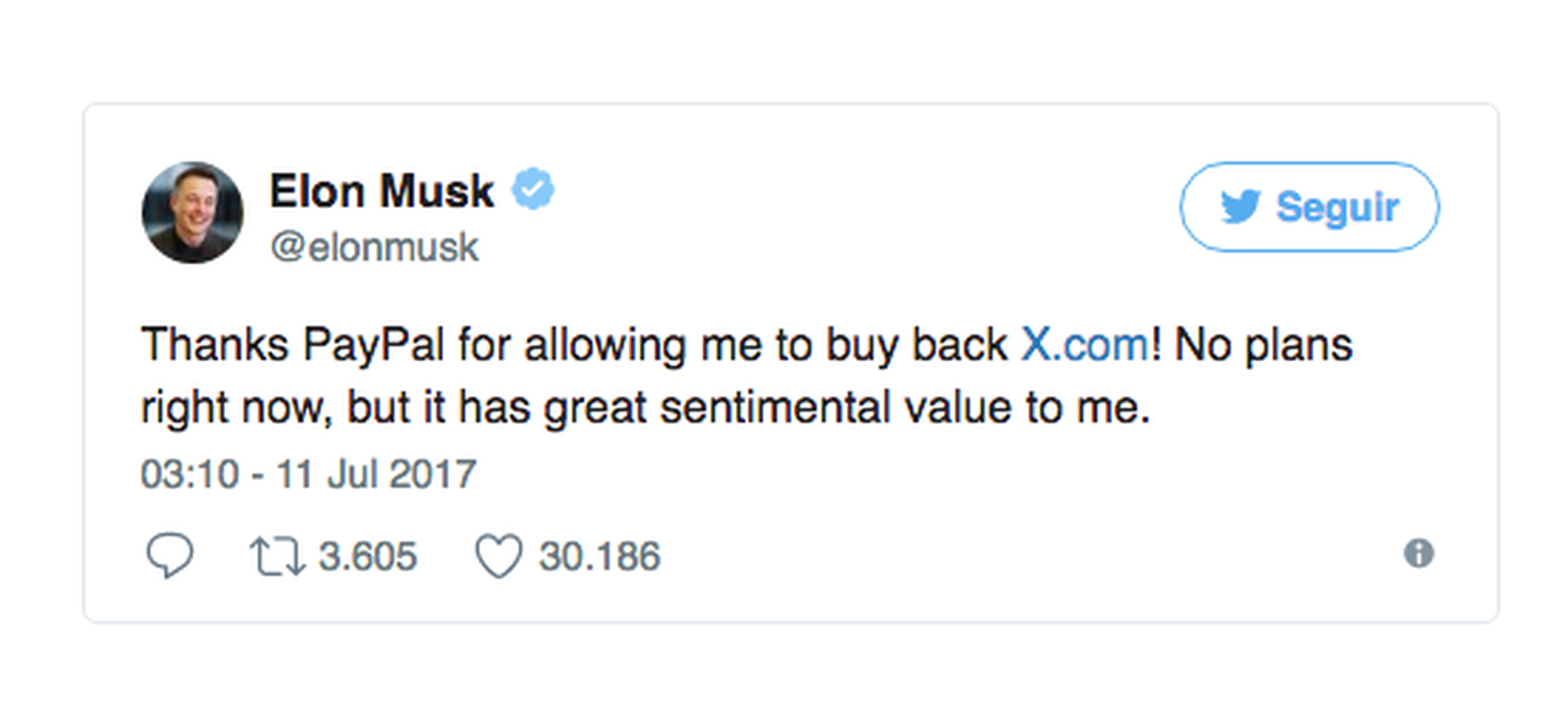 Elon Musk compra X.com