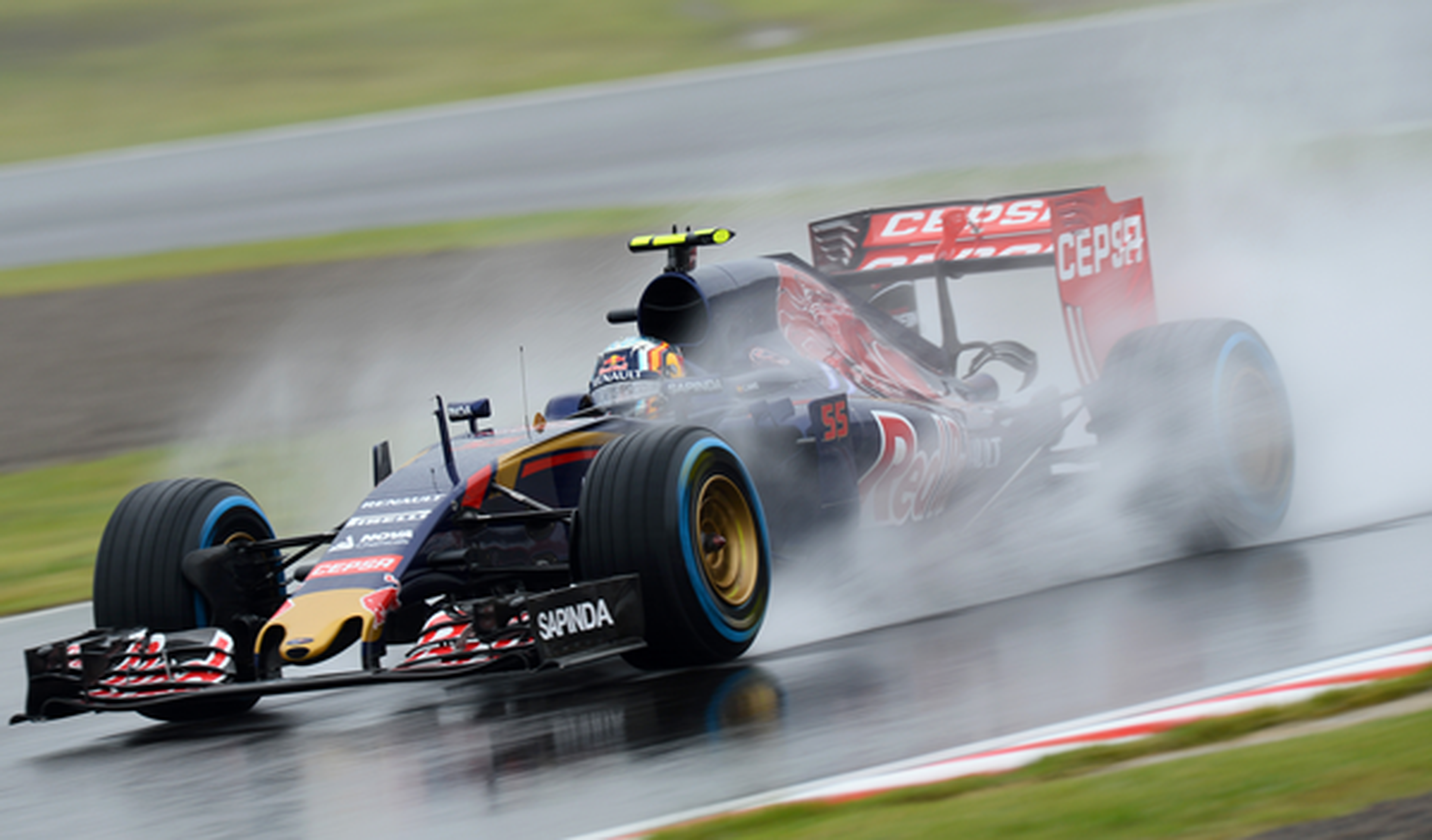 F1. Libres 1 GP Japón 2015: Sainz lidera bajo la lluvia