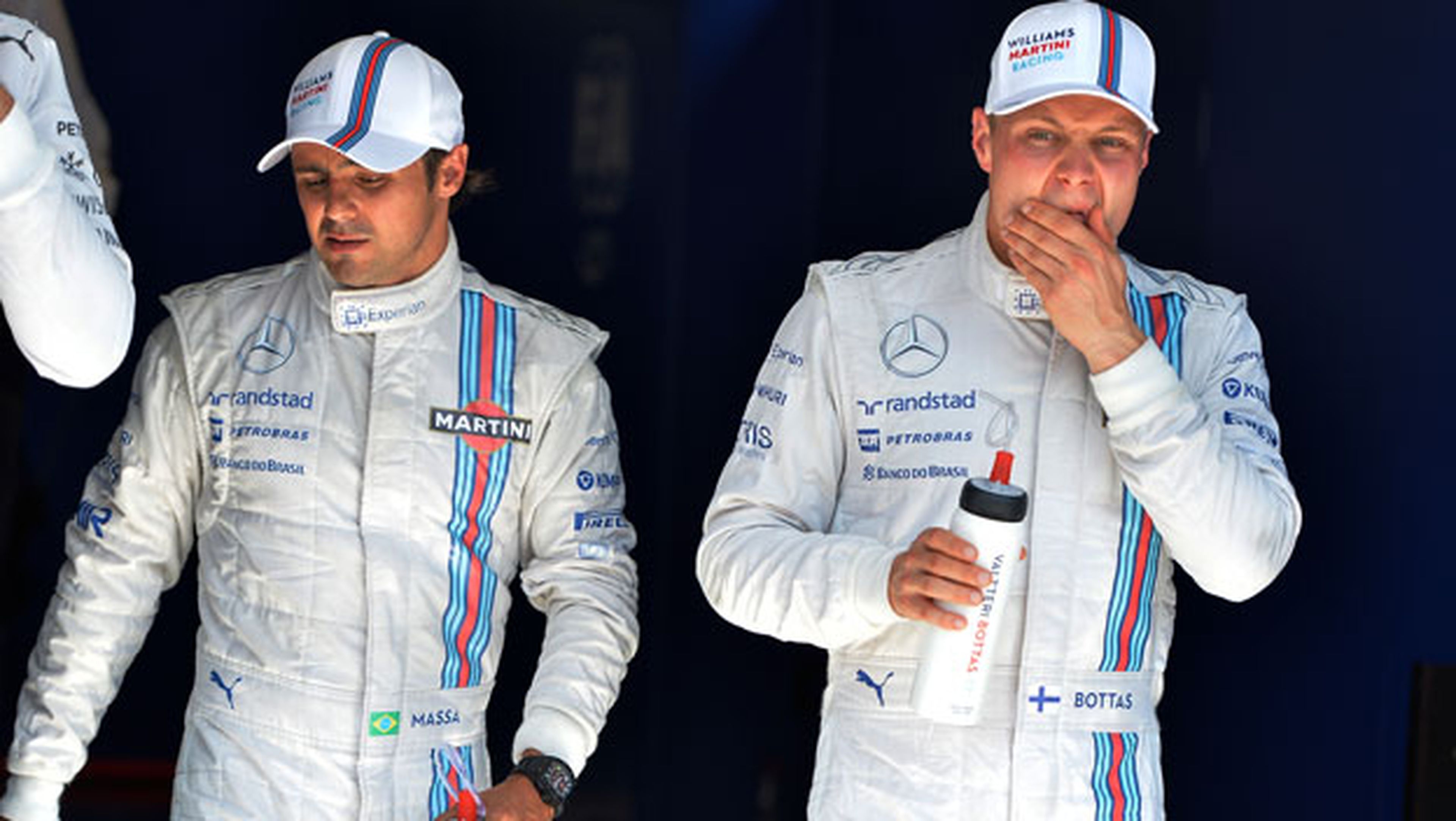 Felipe Massa y Valtteri Bottas con Williams en 2014