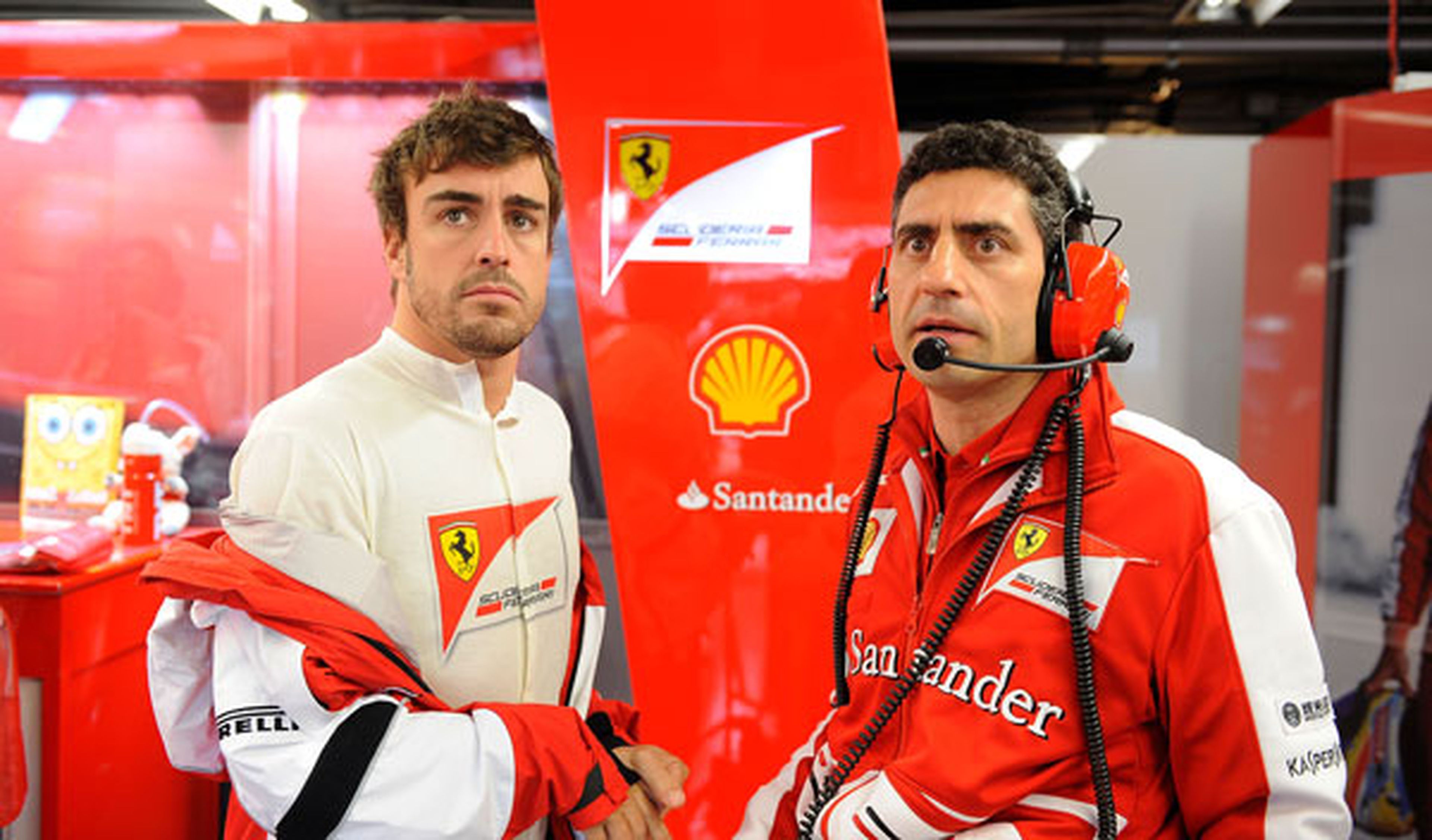 Fernando Alonso - Andrea Stella - Ferrari - 2013