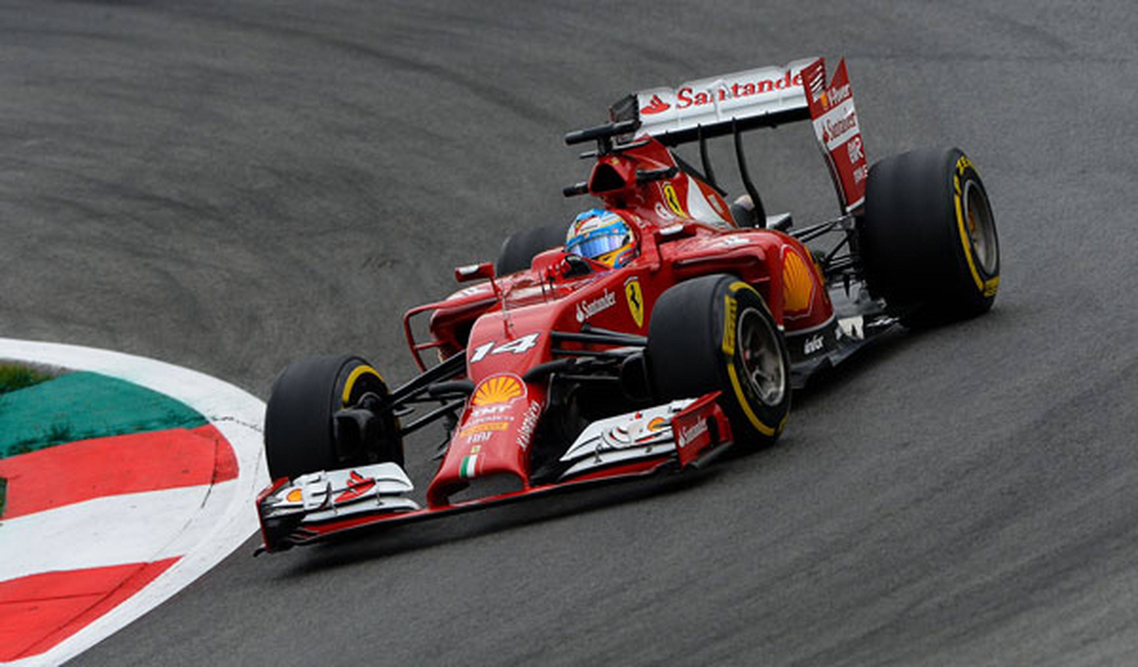 Fernando Alonso con Ferrari en el GP Austria 2014