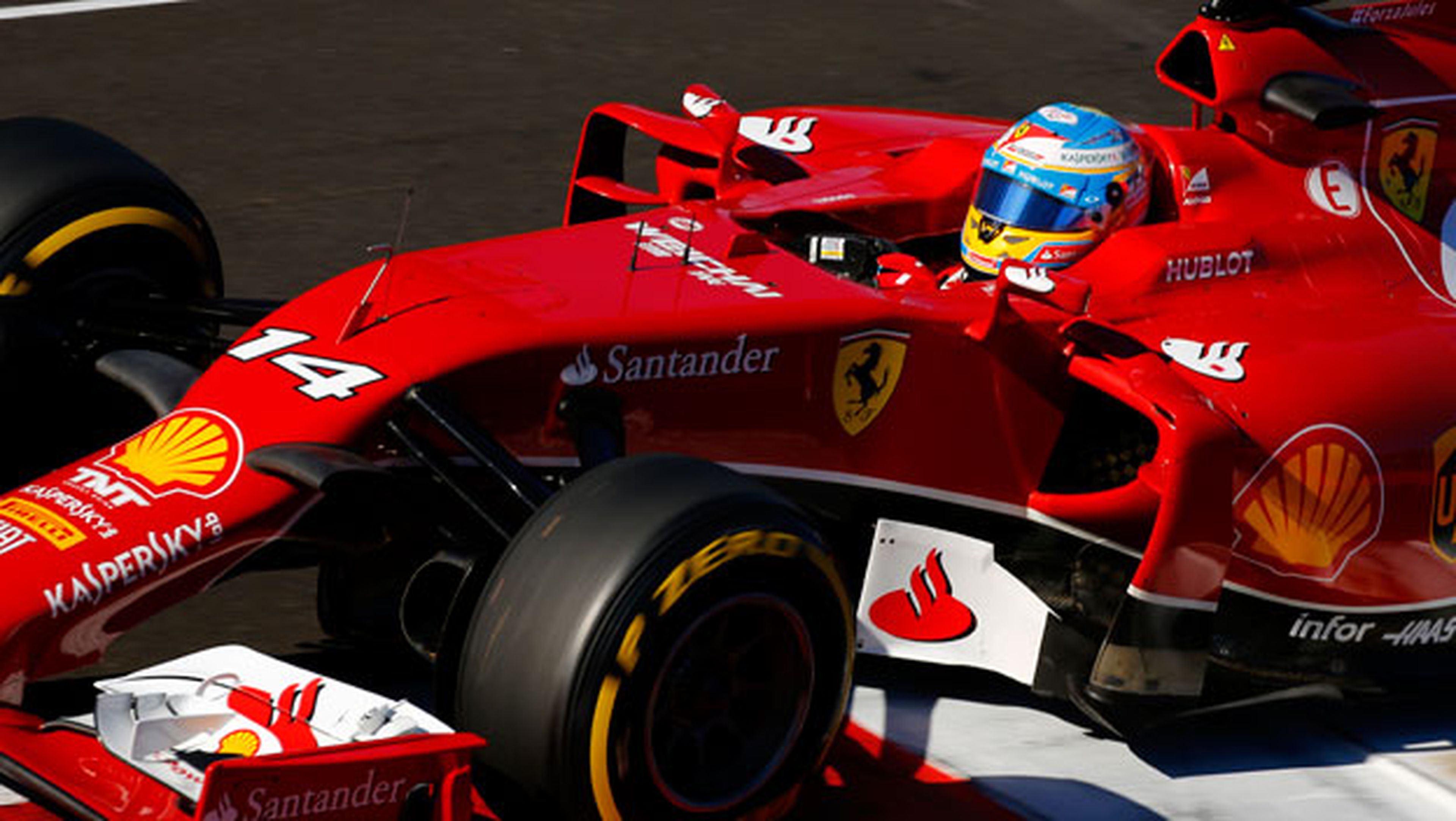 Fernando Alonso con Ferrari en el GP de Rusia 2014 en el circuito de Sochi