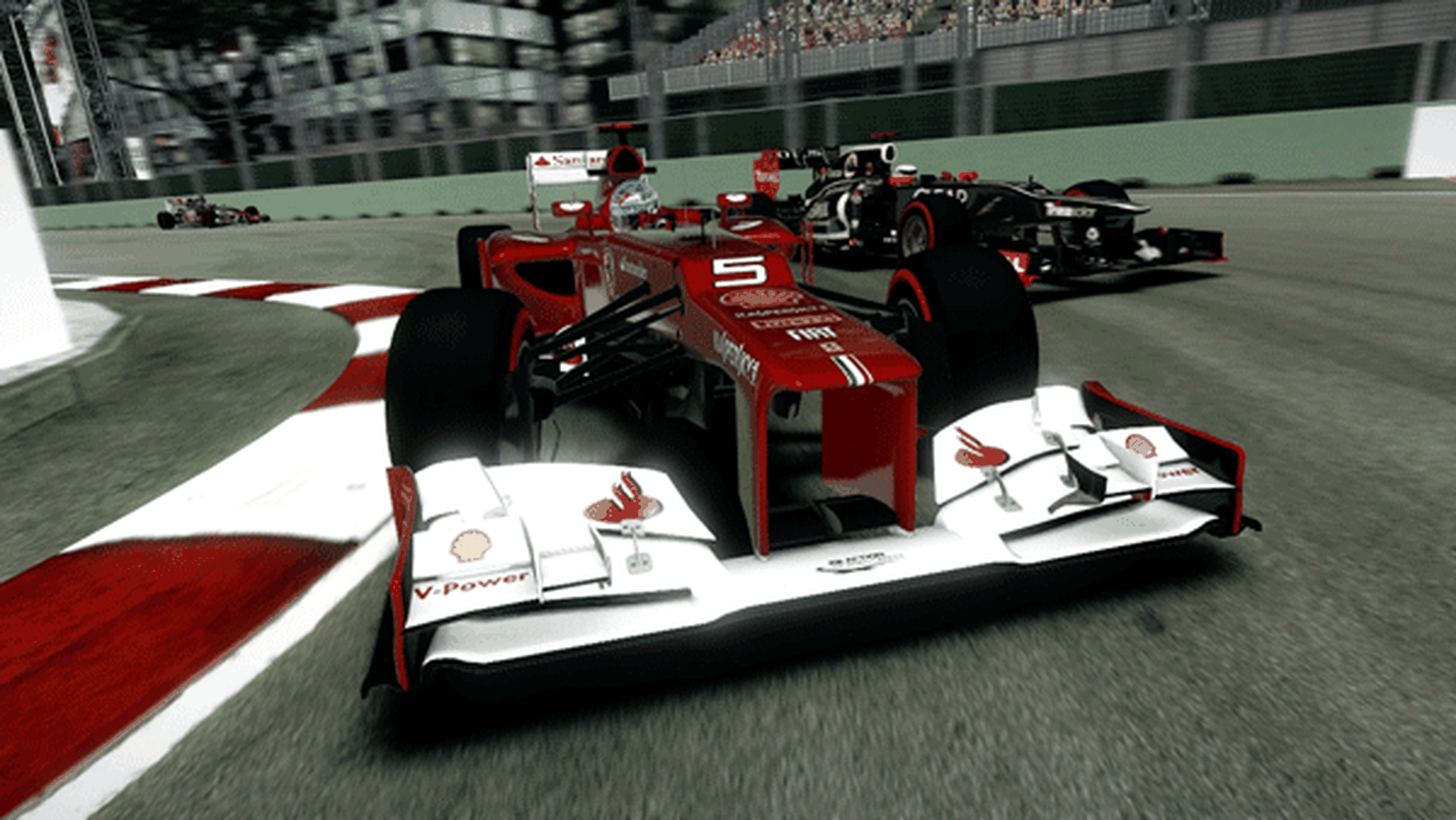 Fernando Alonso - Ferrari - Videojuego F1 2012 - GP Singapur