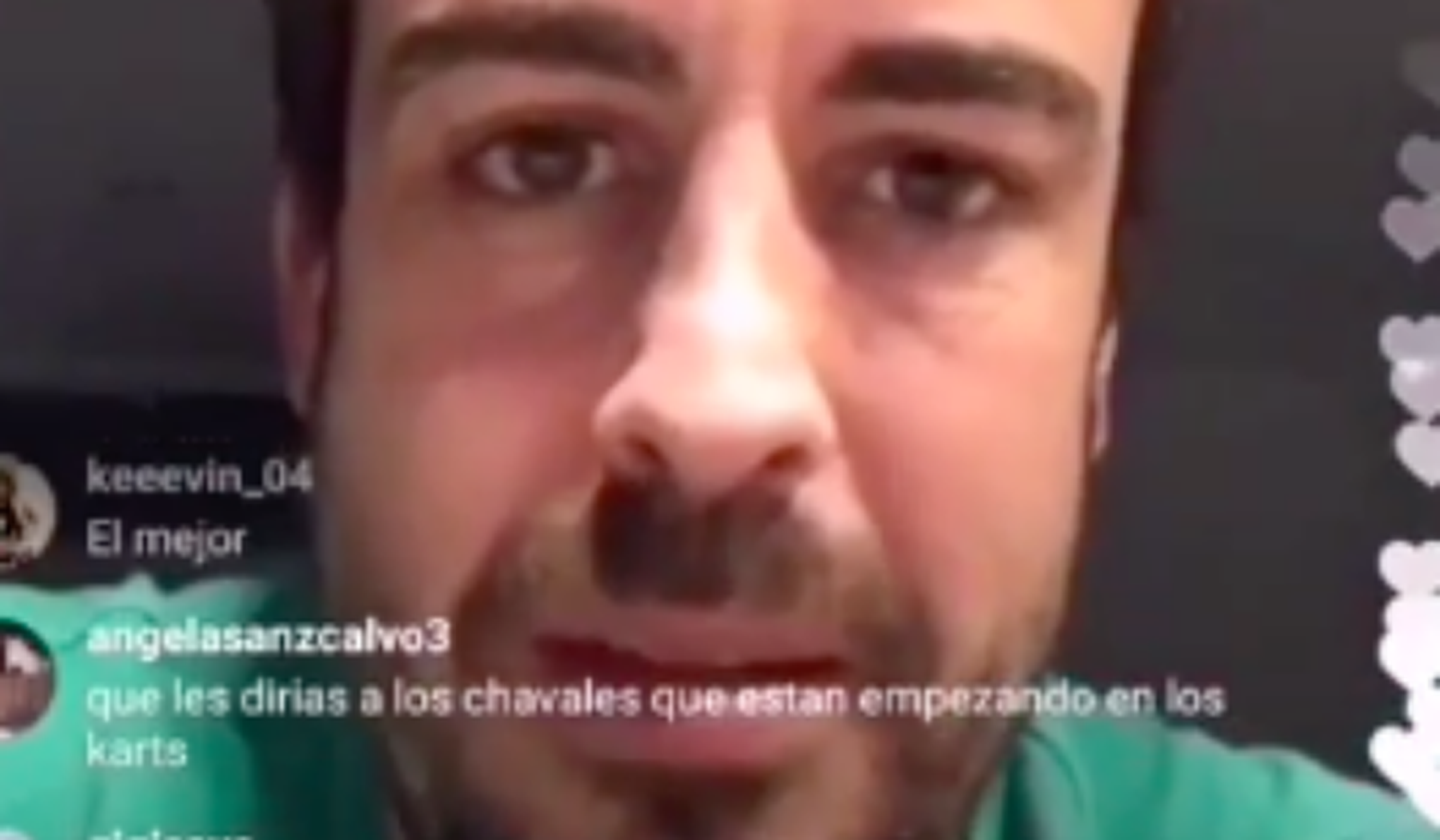 Fernando Alonso Instagram Live