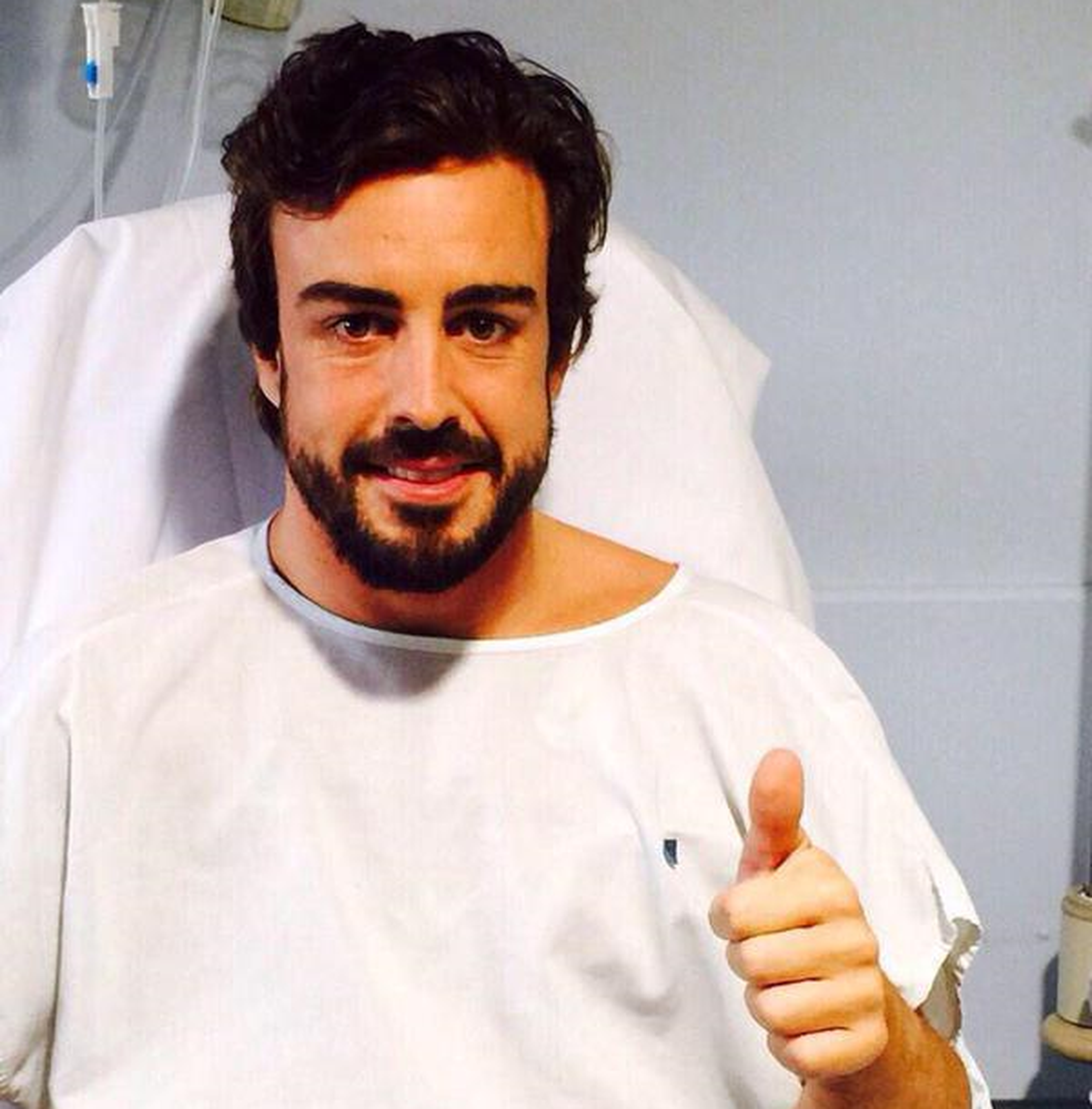 Fernando Alonso se recupera en el hospital de cataluña