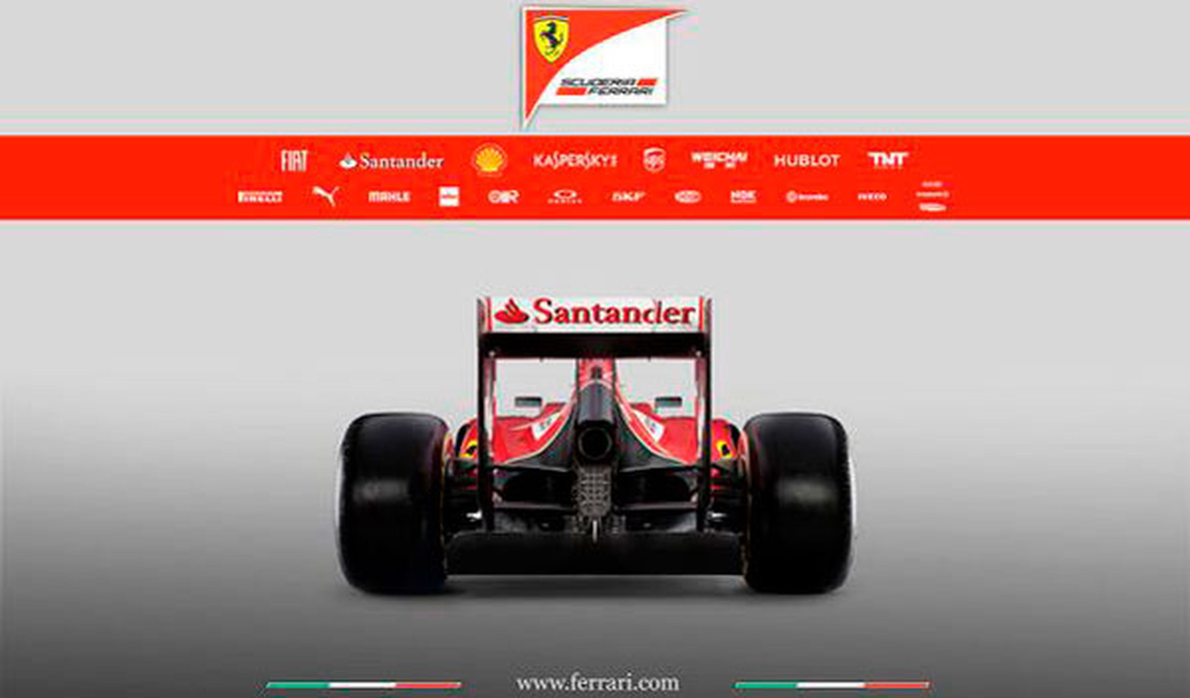 Ferrari F14 T Fórmula 1 2014, vista trasera