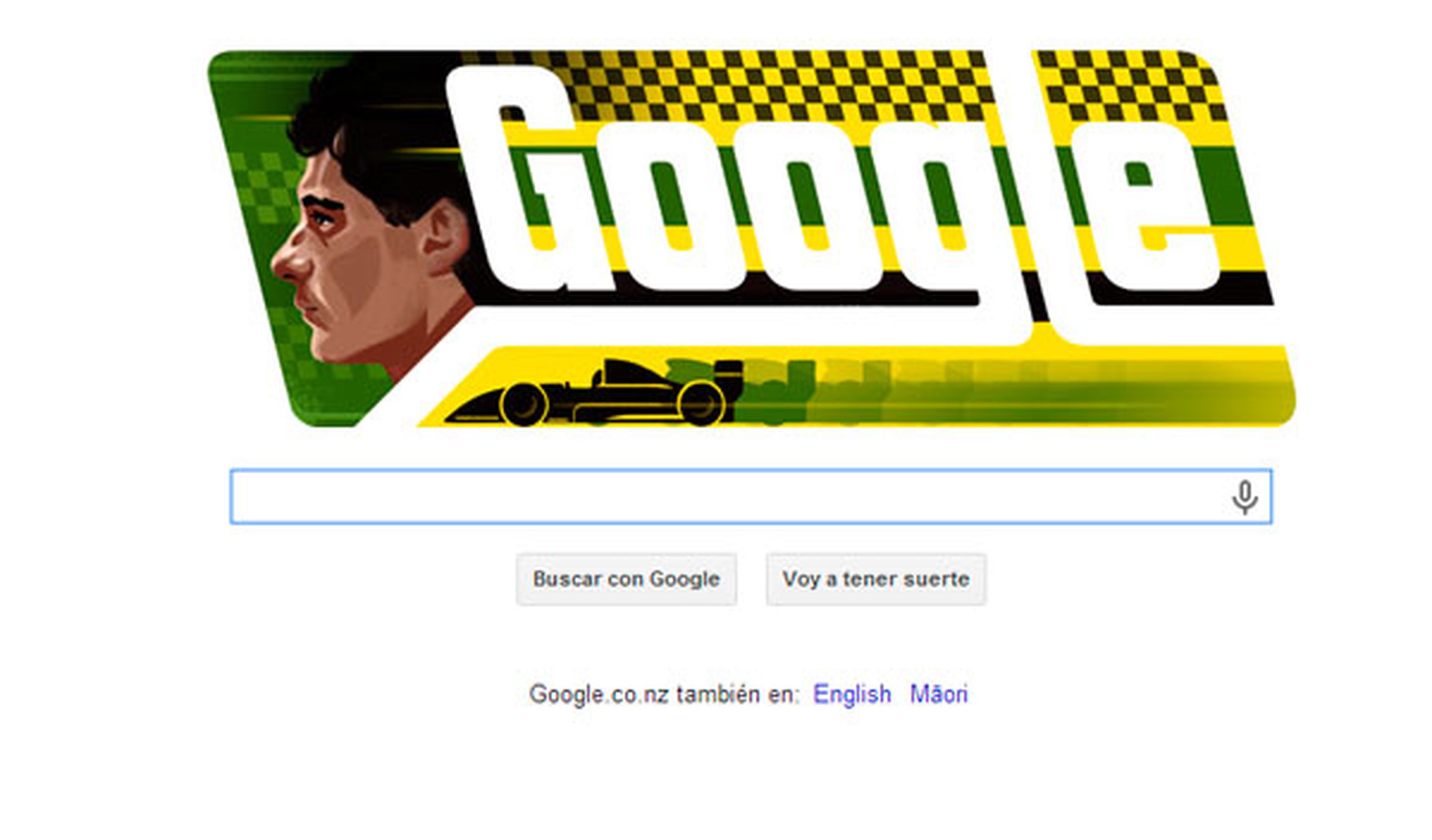 Google homenajea a Ayrton Senna con un doodle