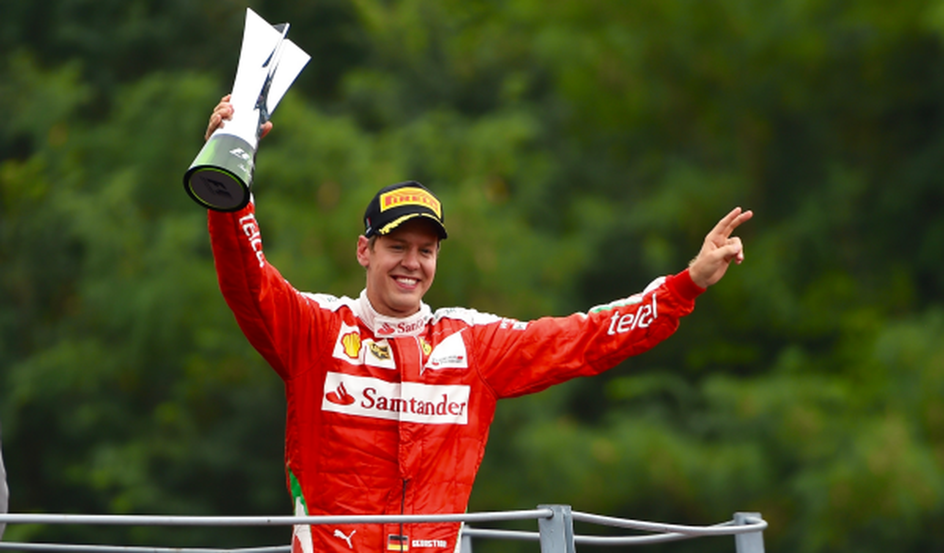 GP Italia: Vettel defiende el honor de Ferrari en el podio