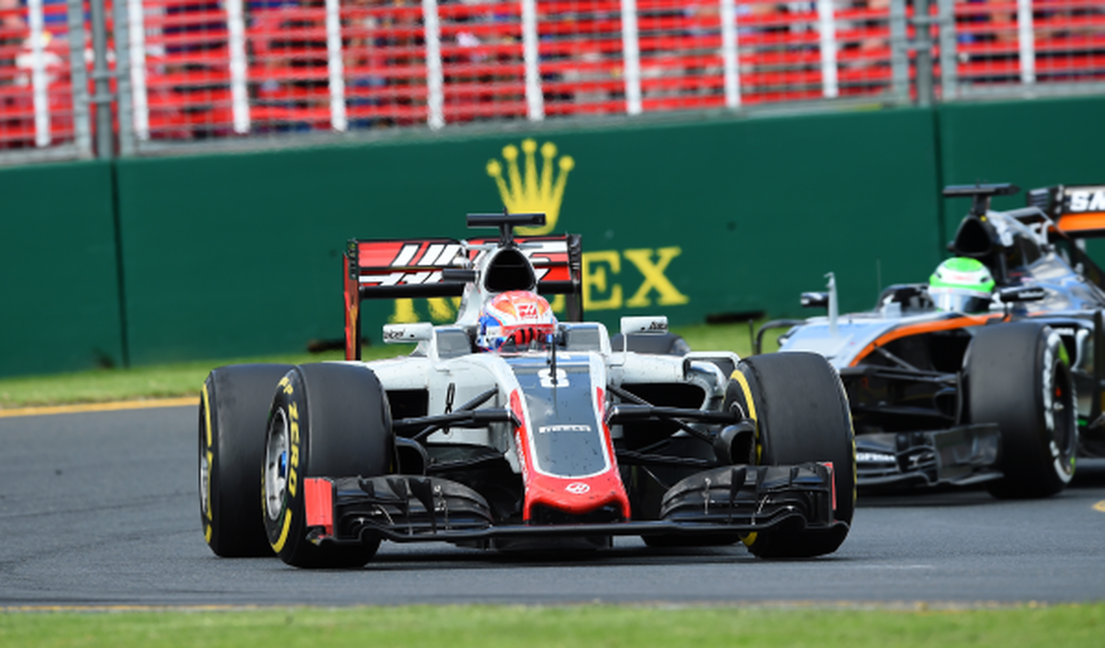 Haas F1 logra su particular victoria con Grosjean