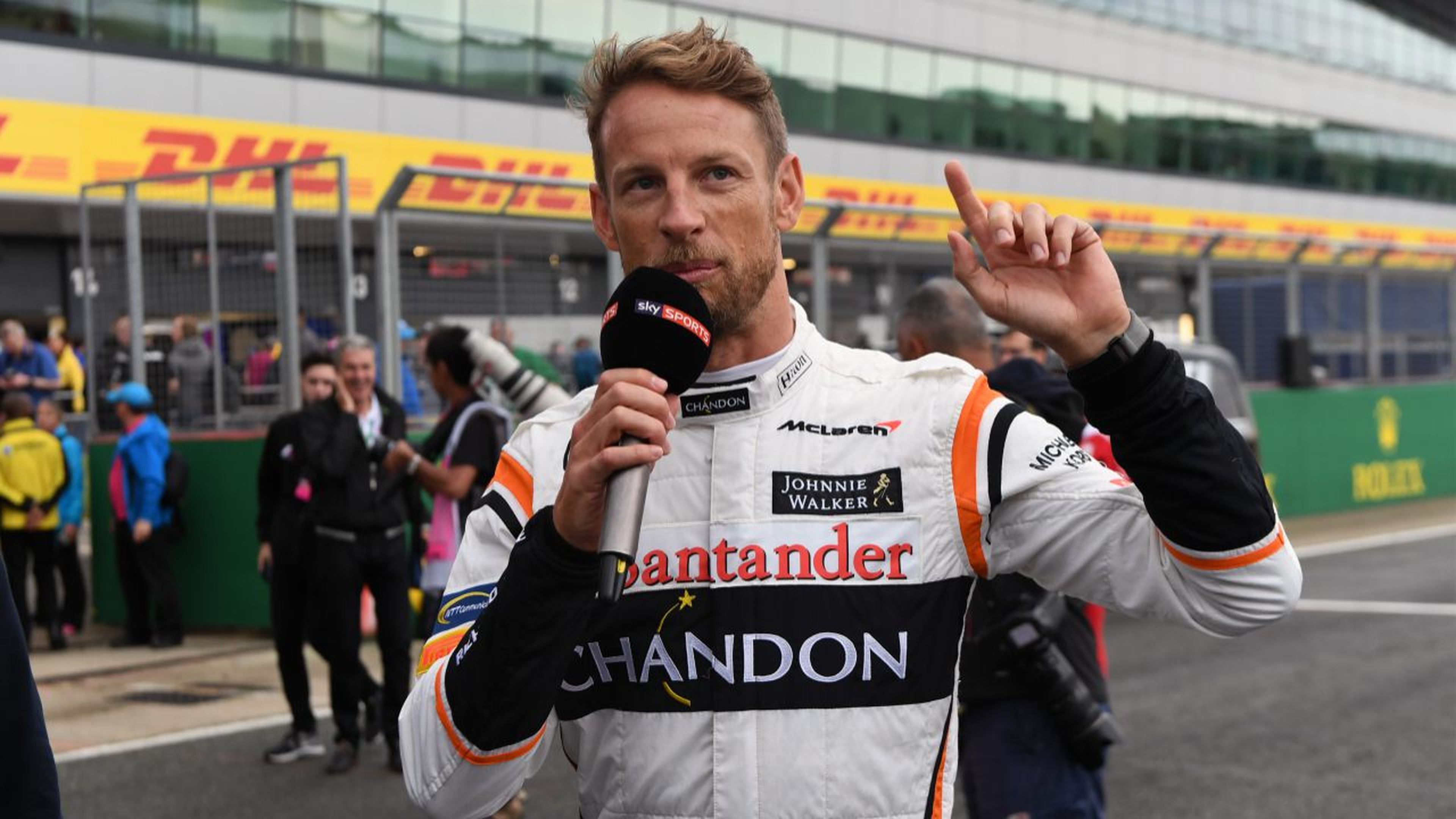 Jenson Button, en el GP de Gran Bretaña