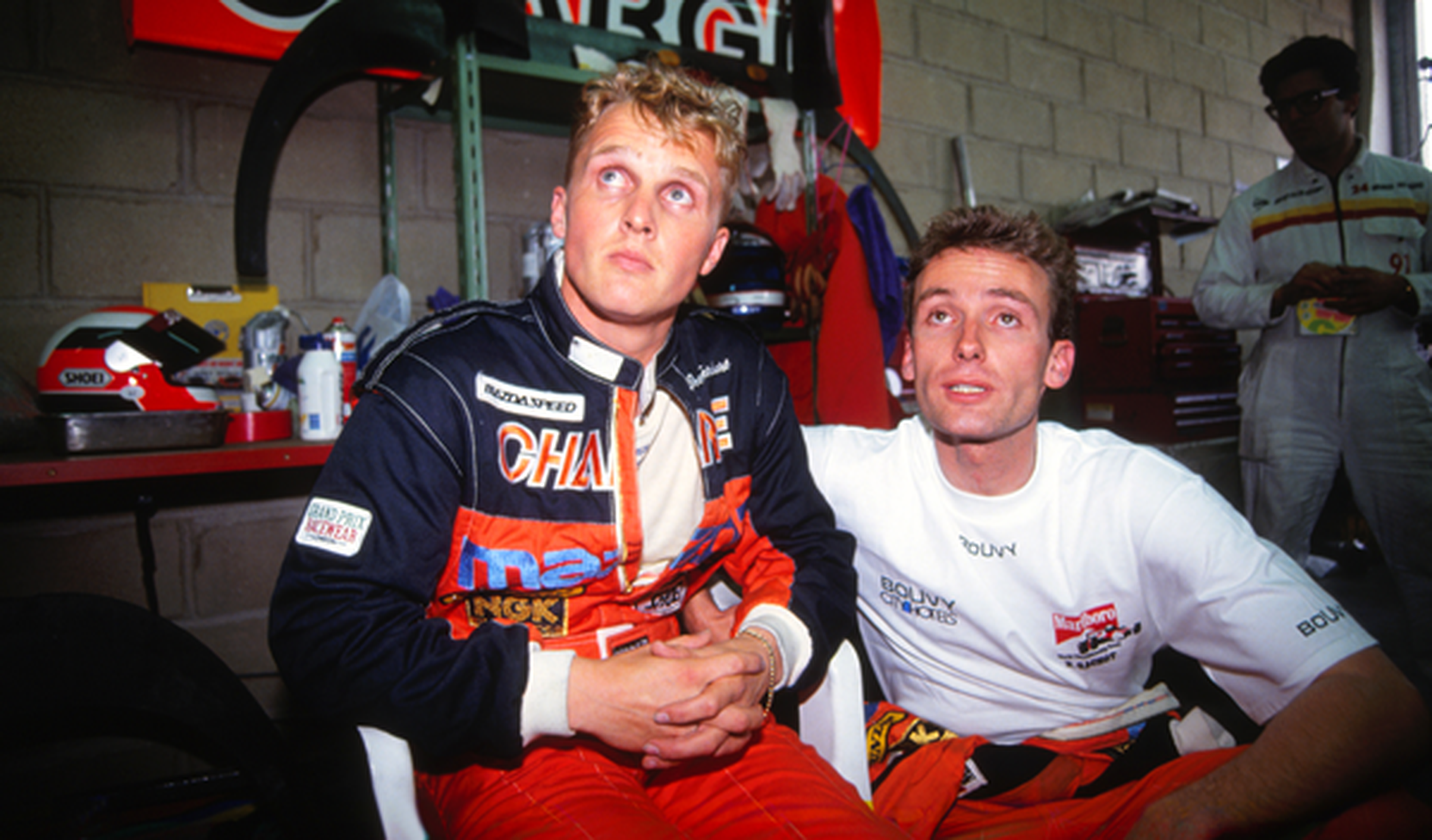 Johnny Herbert y Bertrand Gachot, pilotos de Mazda en 1991