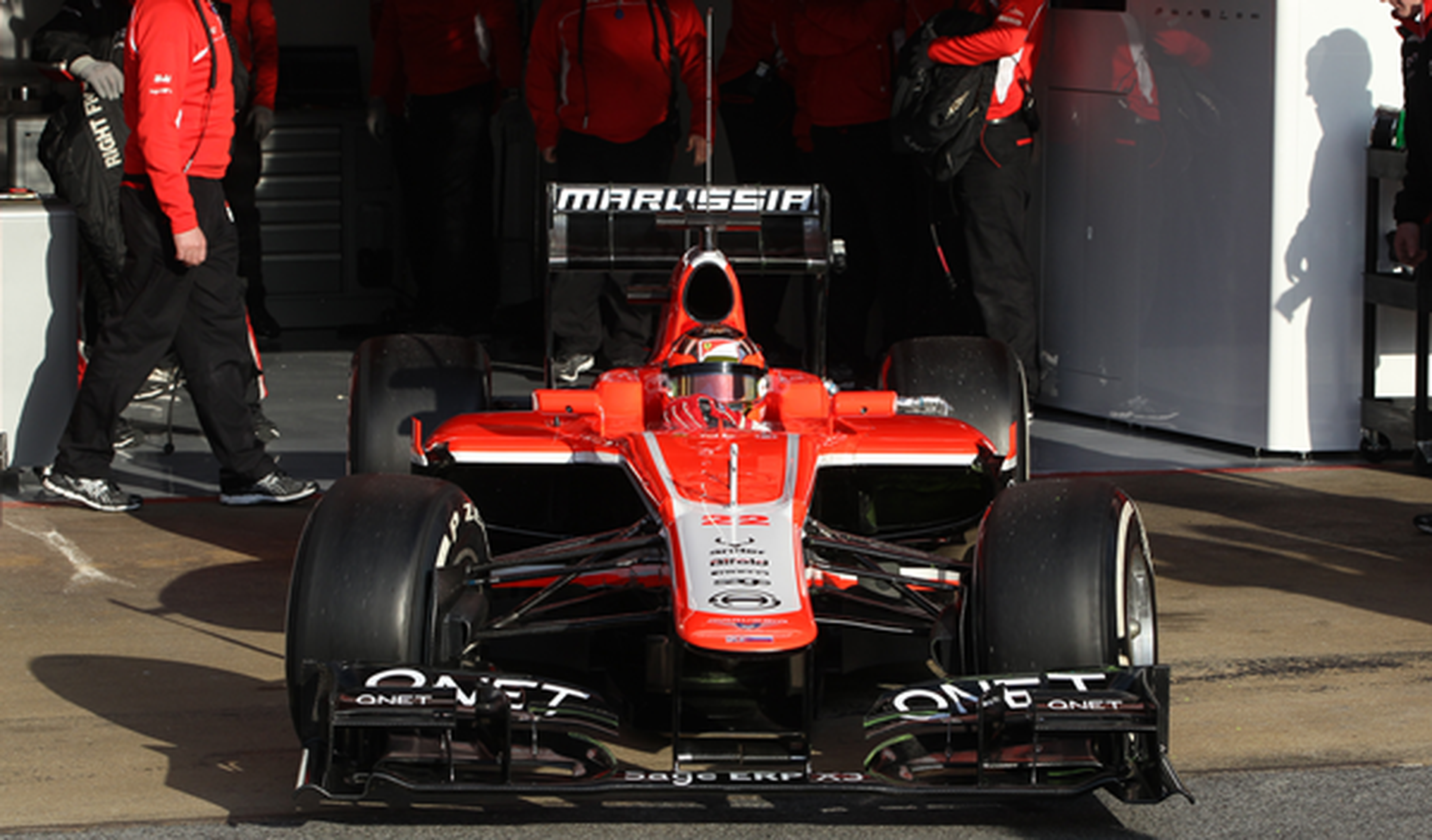 Jules Bianchi rueda por primera vez con Marussia