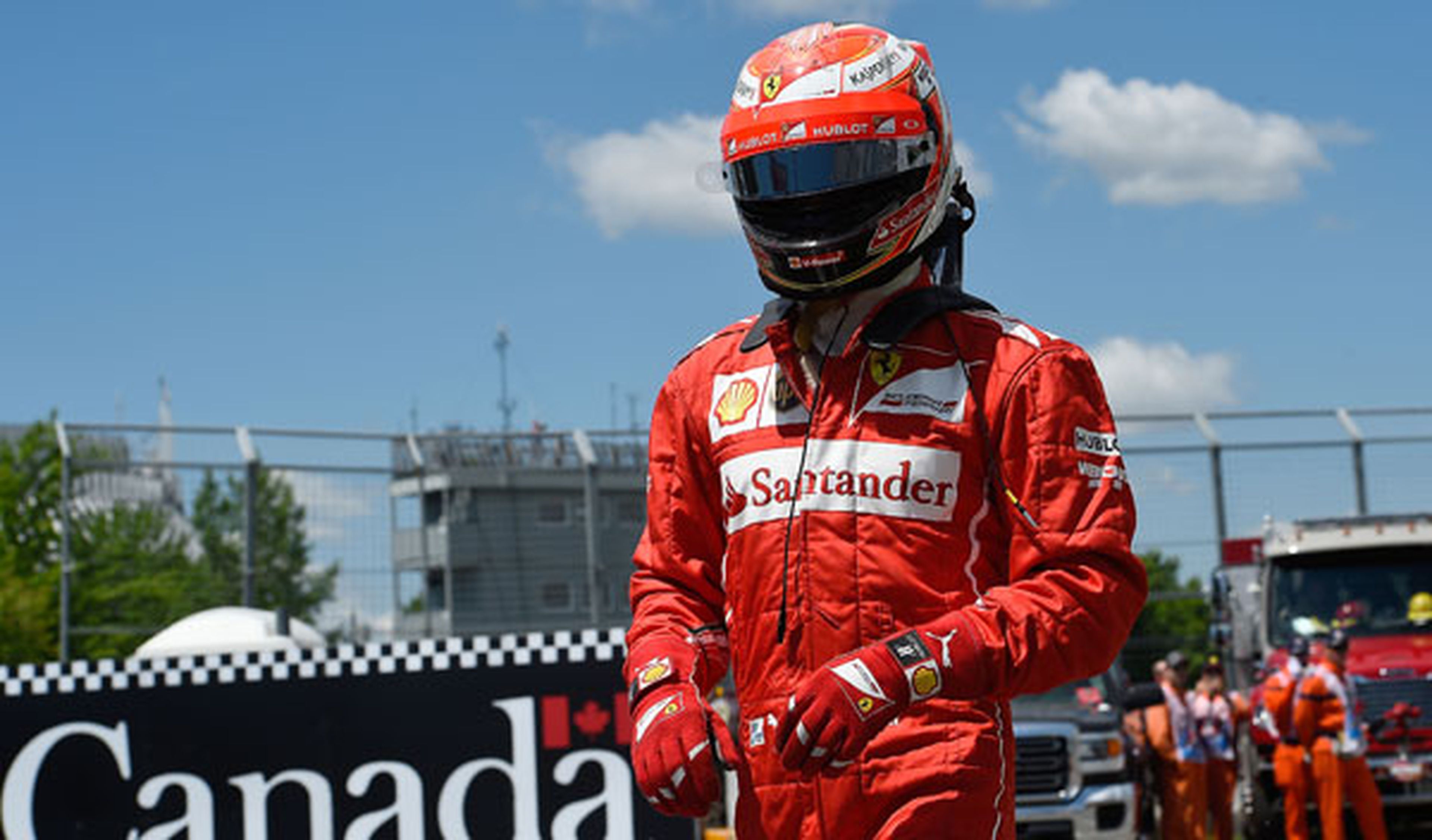 Kimi Räikkönen con Ferrari en el GP de Canadá 2014
