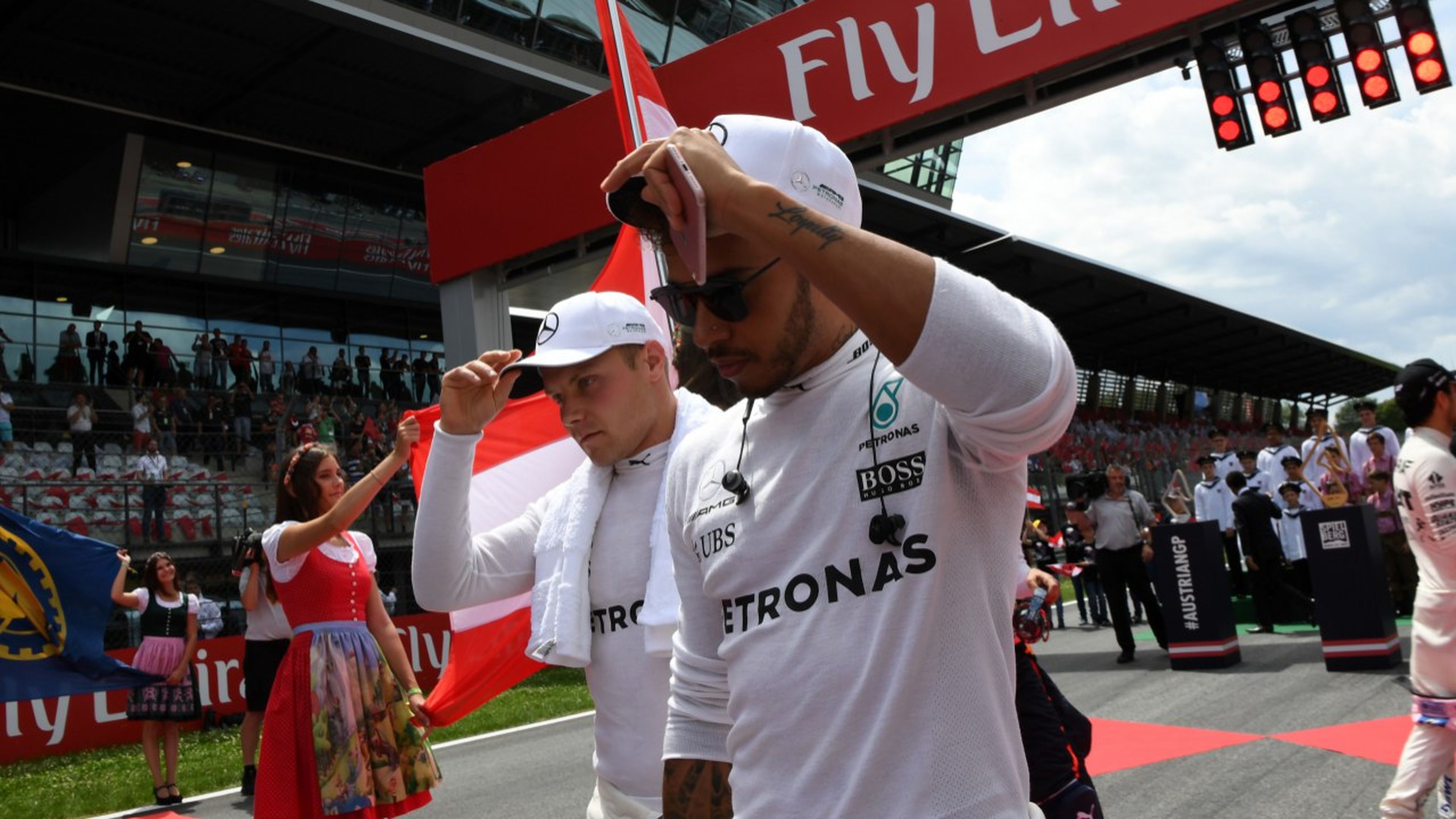 Lewis Hamilton, en el Circuito de Austria
