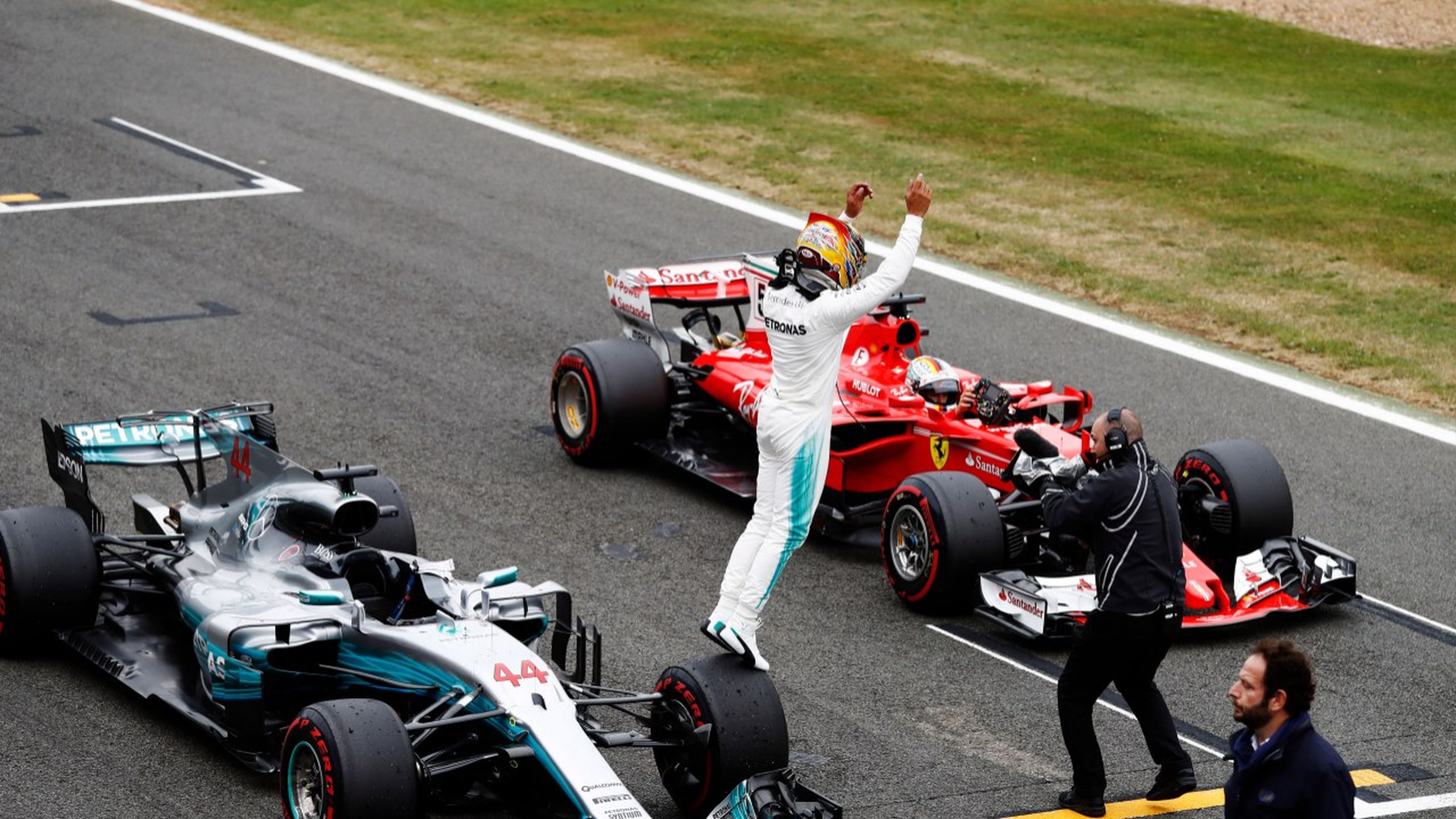 Lewis Hamilton, tras la clasificación de Silverstone