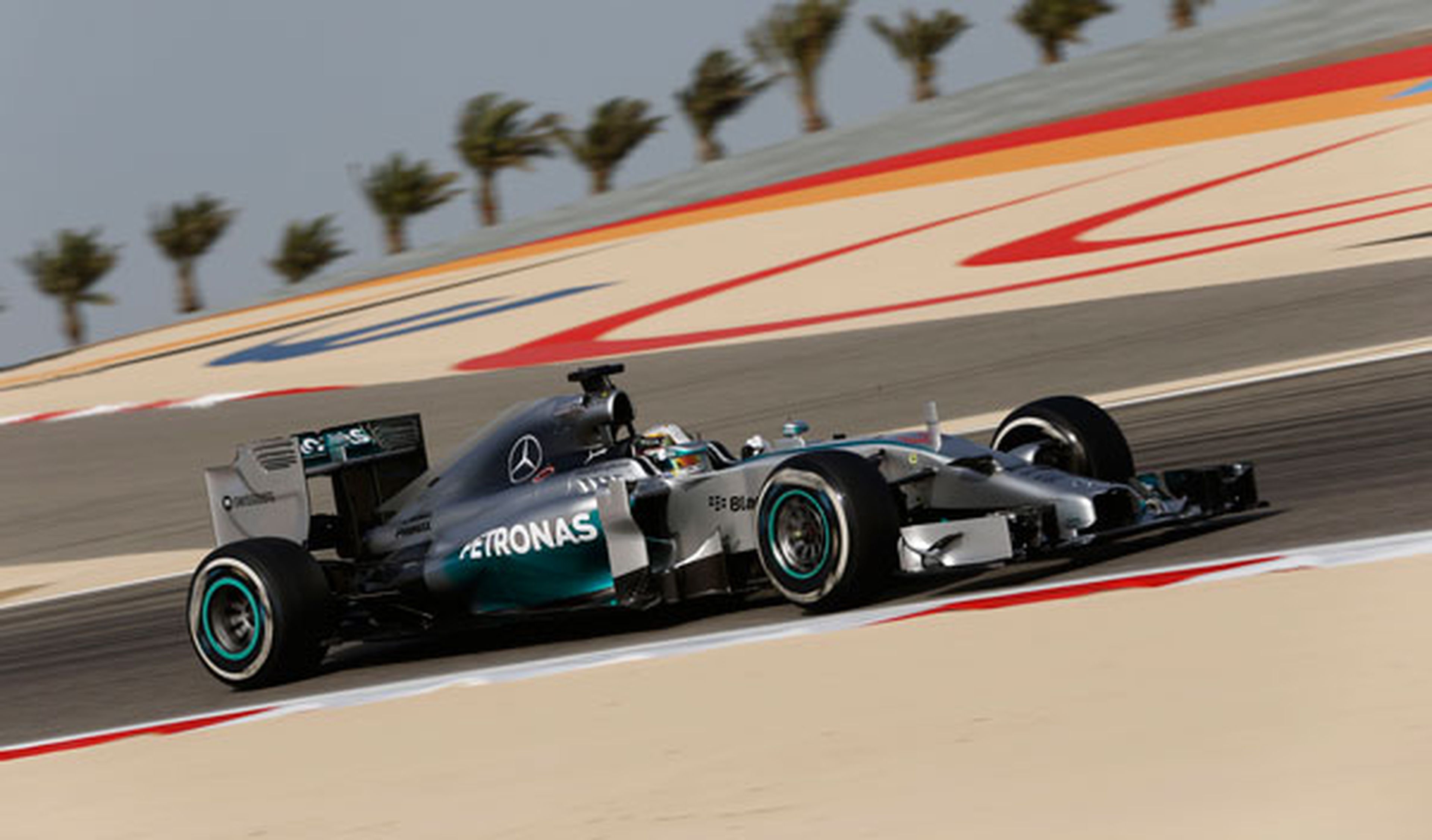 Lewis Hamilton Mercedes Bahrein 2014