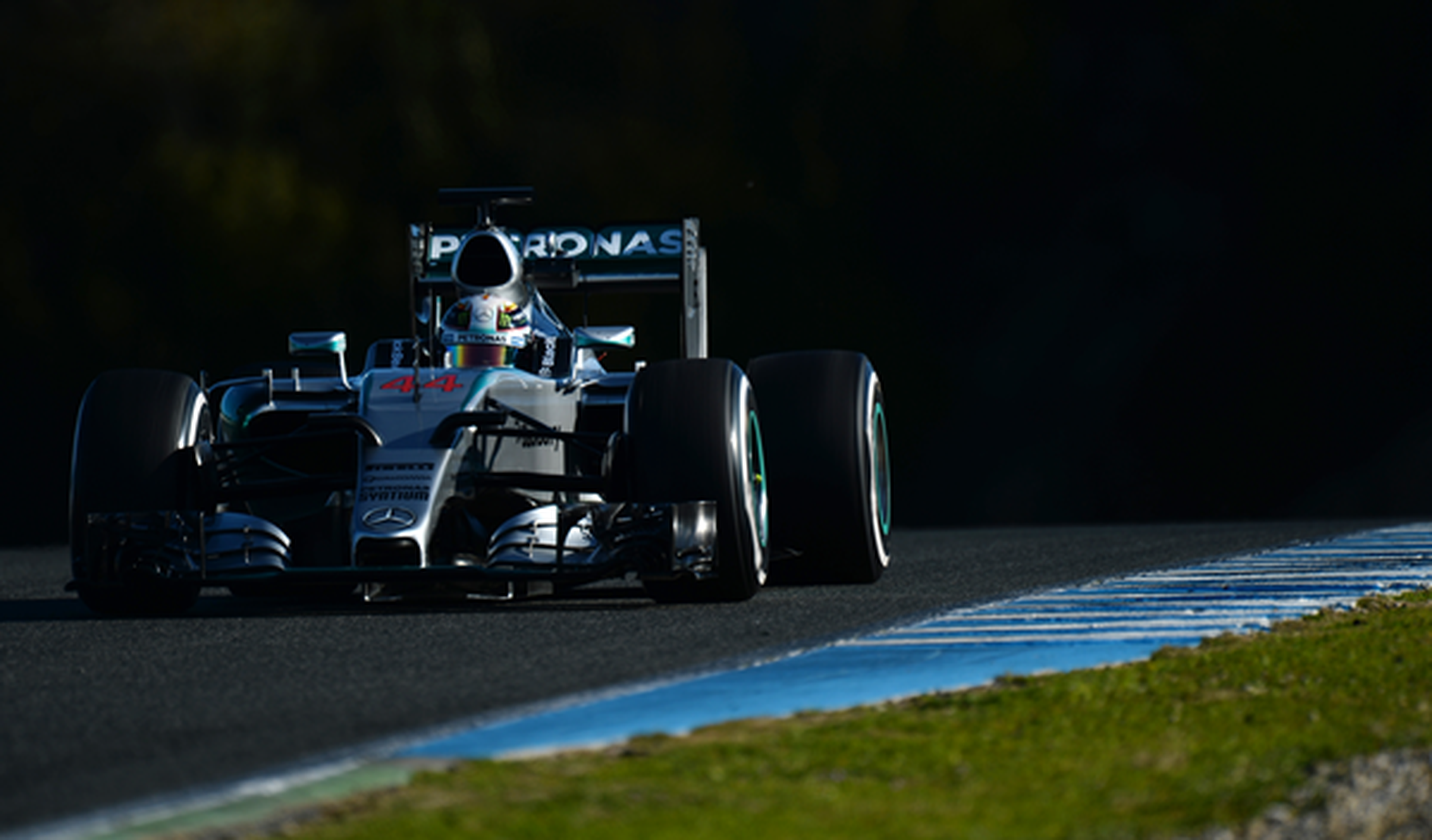 Lewis Hamilton, en los test de Jerez