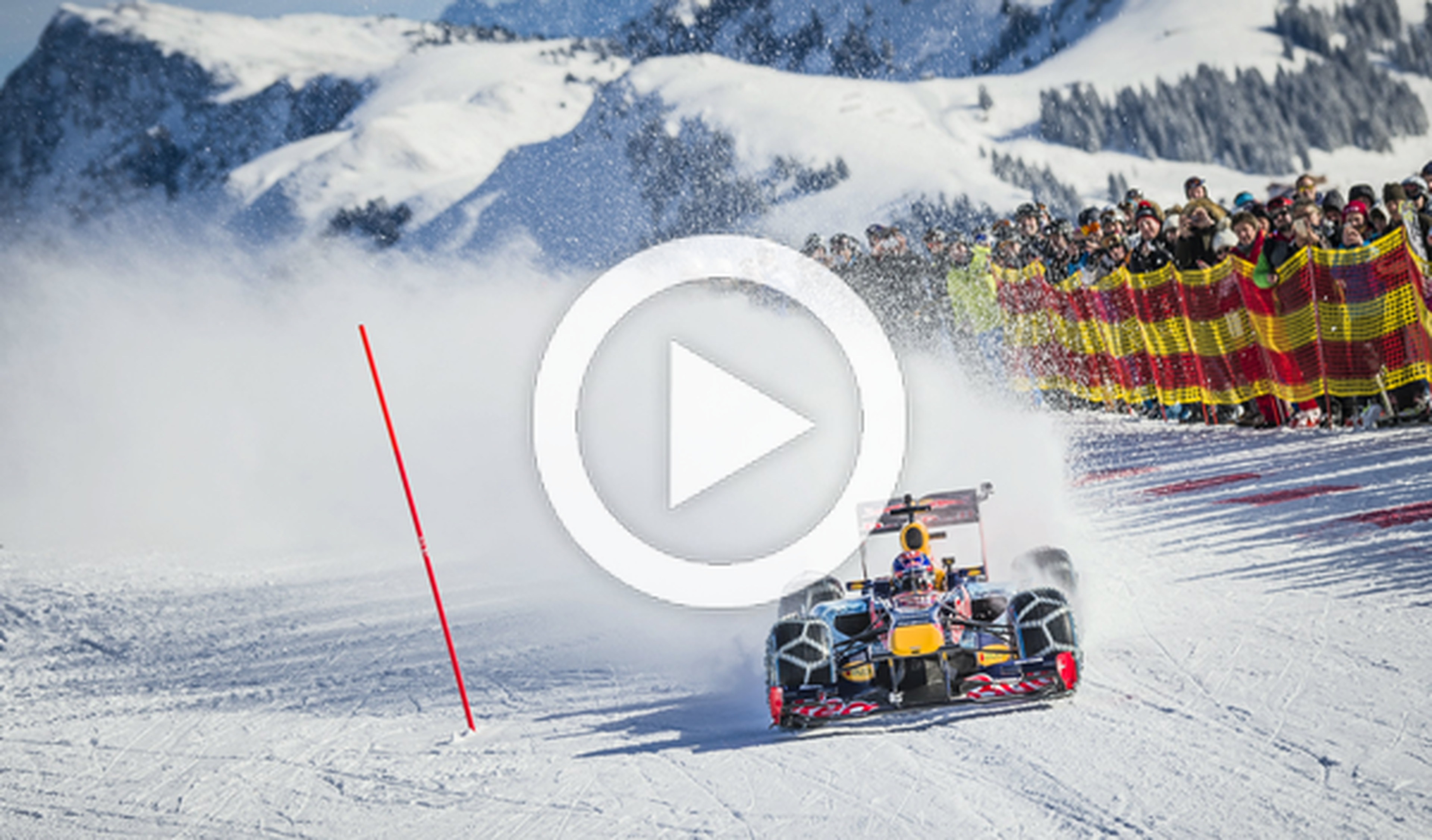 Max Verstappen se va a la nieve con un Red Bull