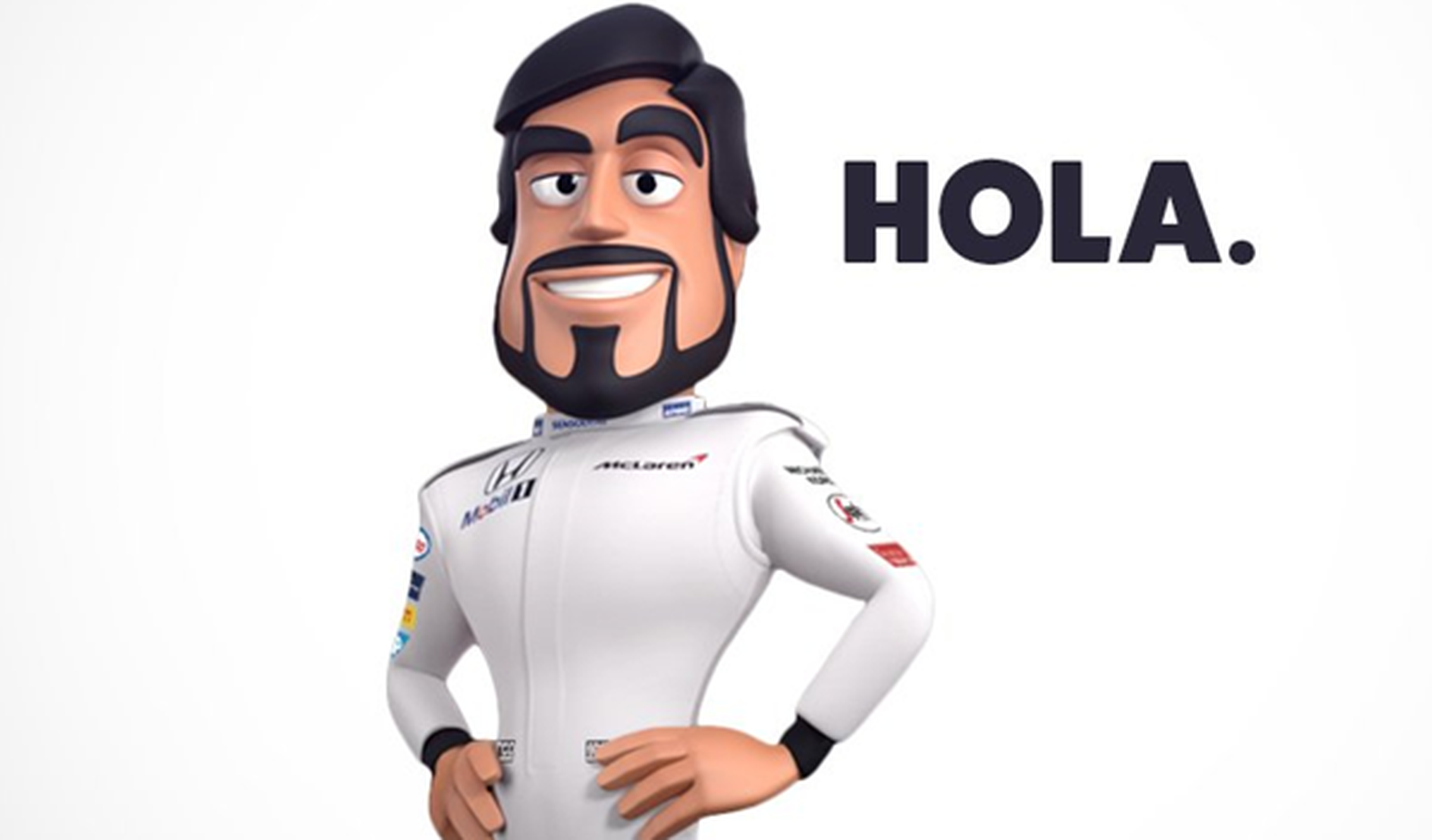 McLaren convierte a Alonso en un dibujo animado