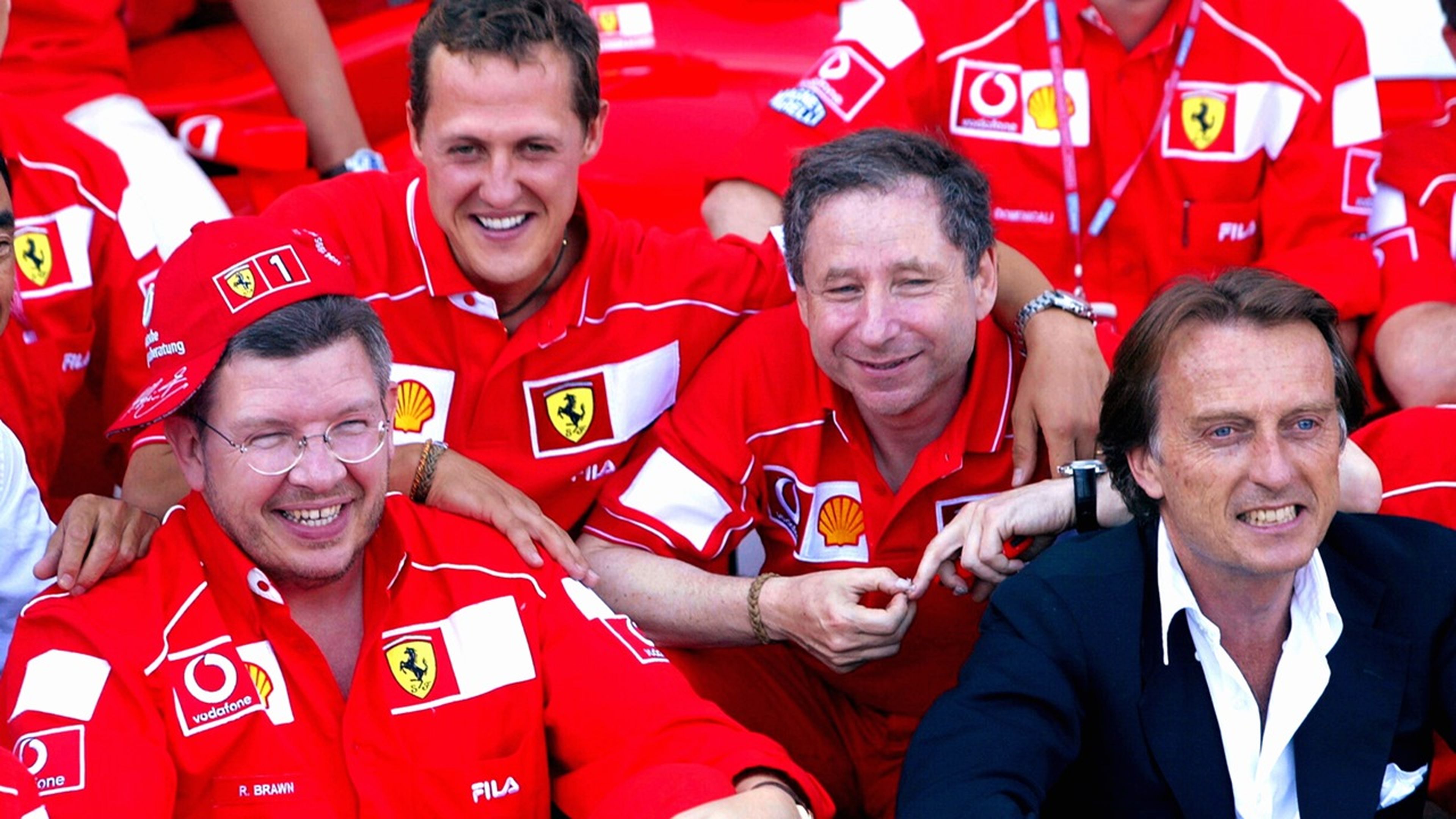 Michael Schumacher, Ross Brawn y Jean Todt