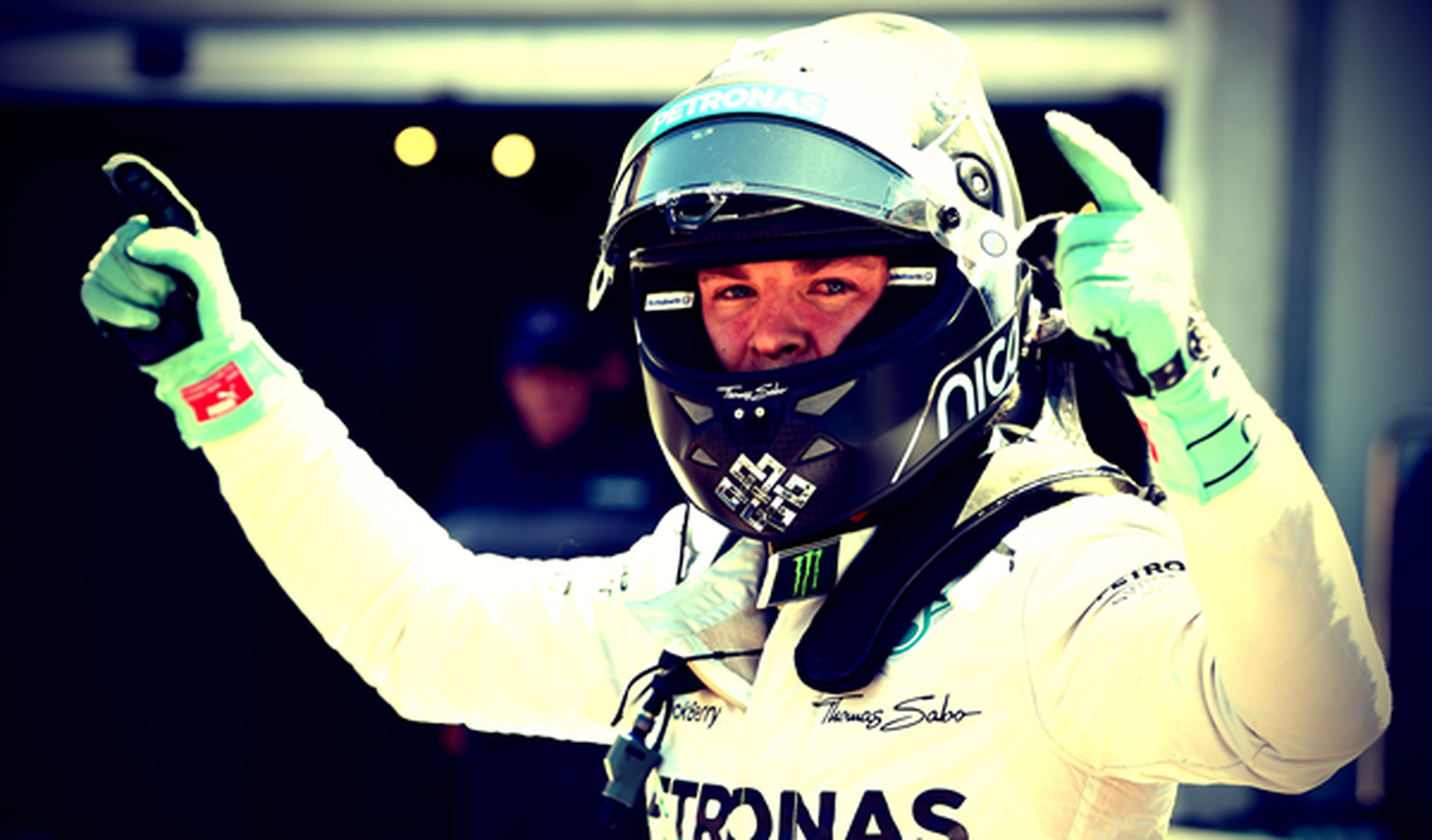 Nico Rosberg celebra su victoria en Mónaco 2014