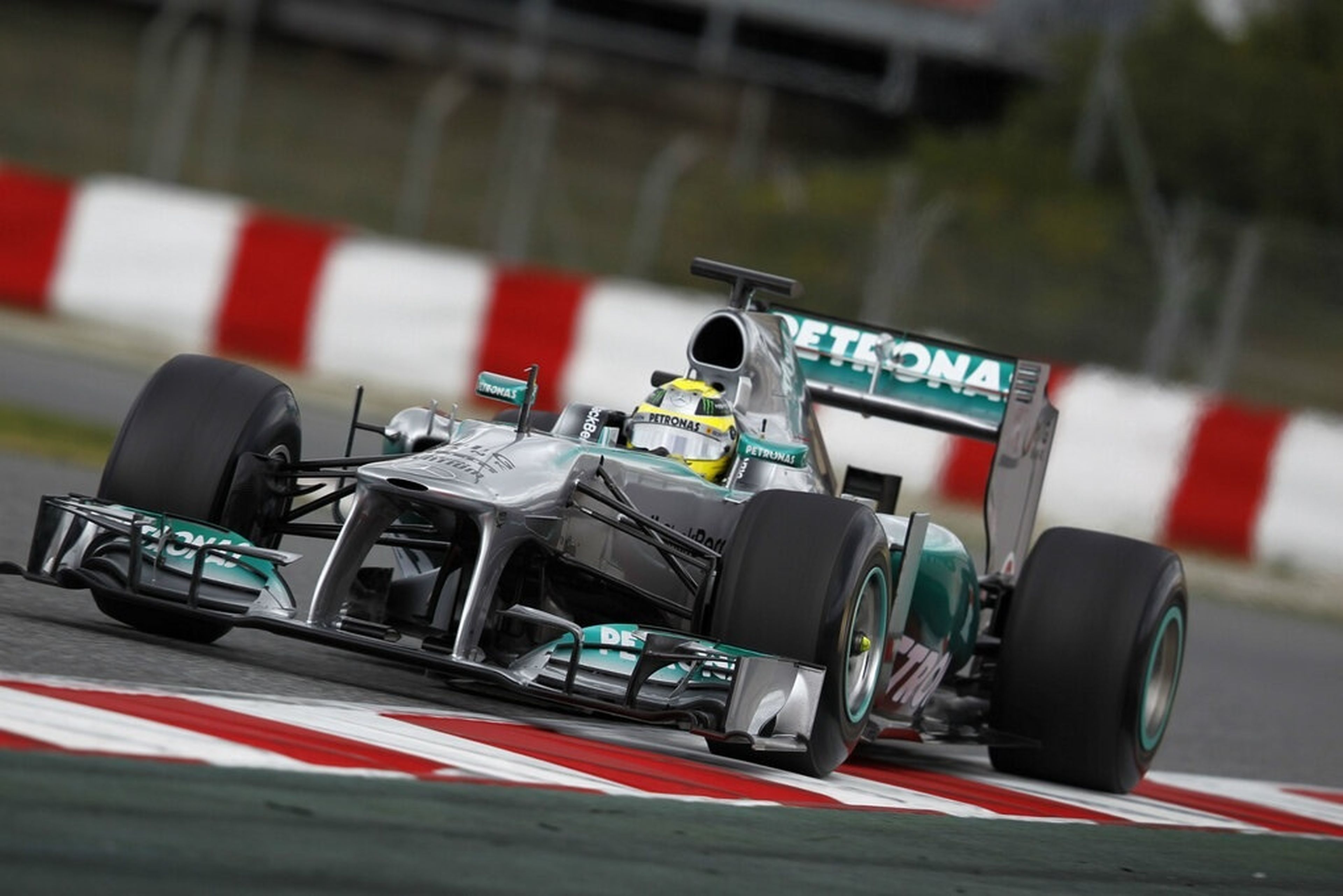 Nico Rosberg Mercedes tests F1 Montmeló 2013