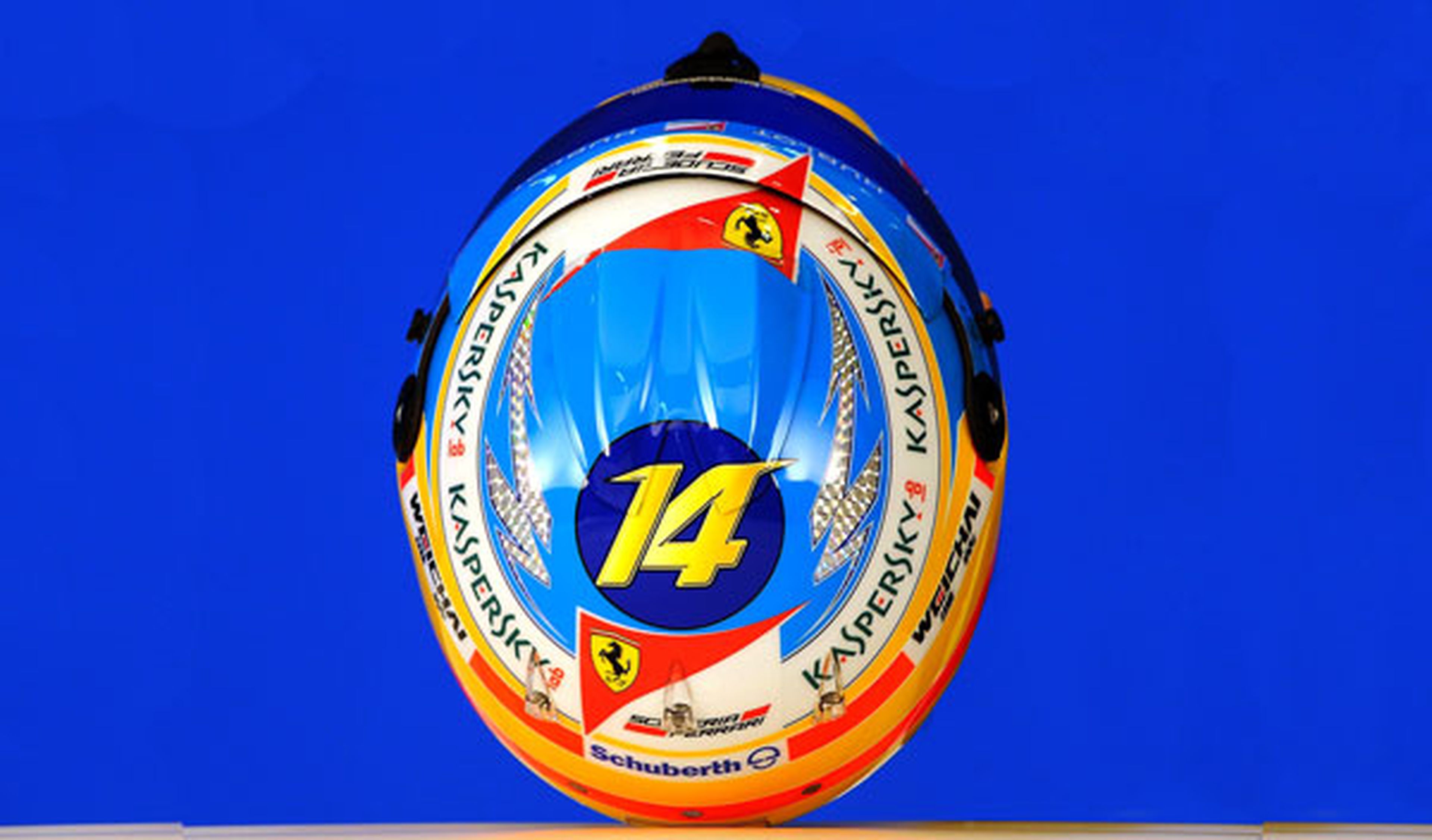 El nuevo casco de Fernando Alonso para F1 2014
