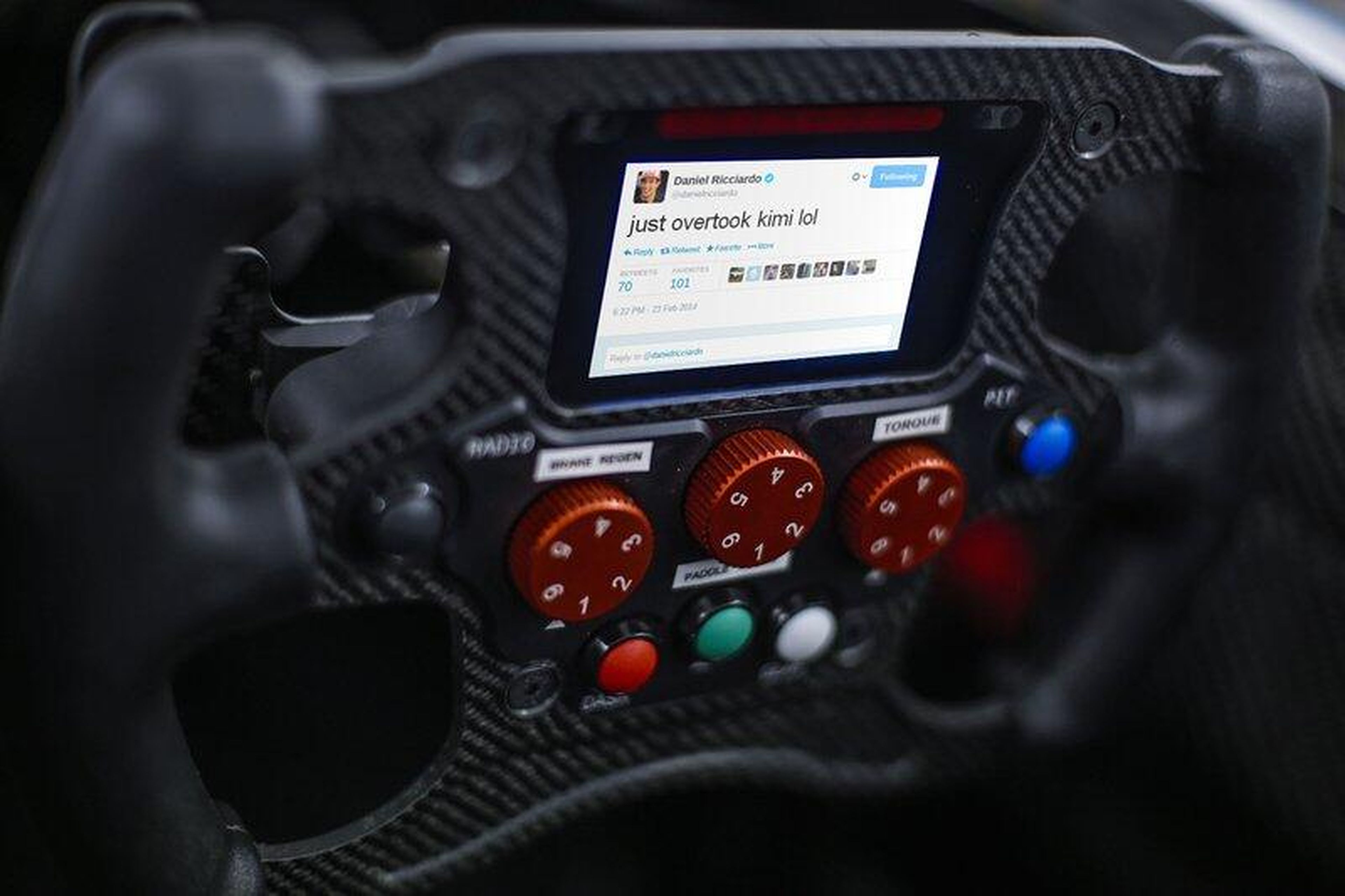 ¿Los nuevos volantes de F1 estarán conectados a Twitter?