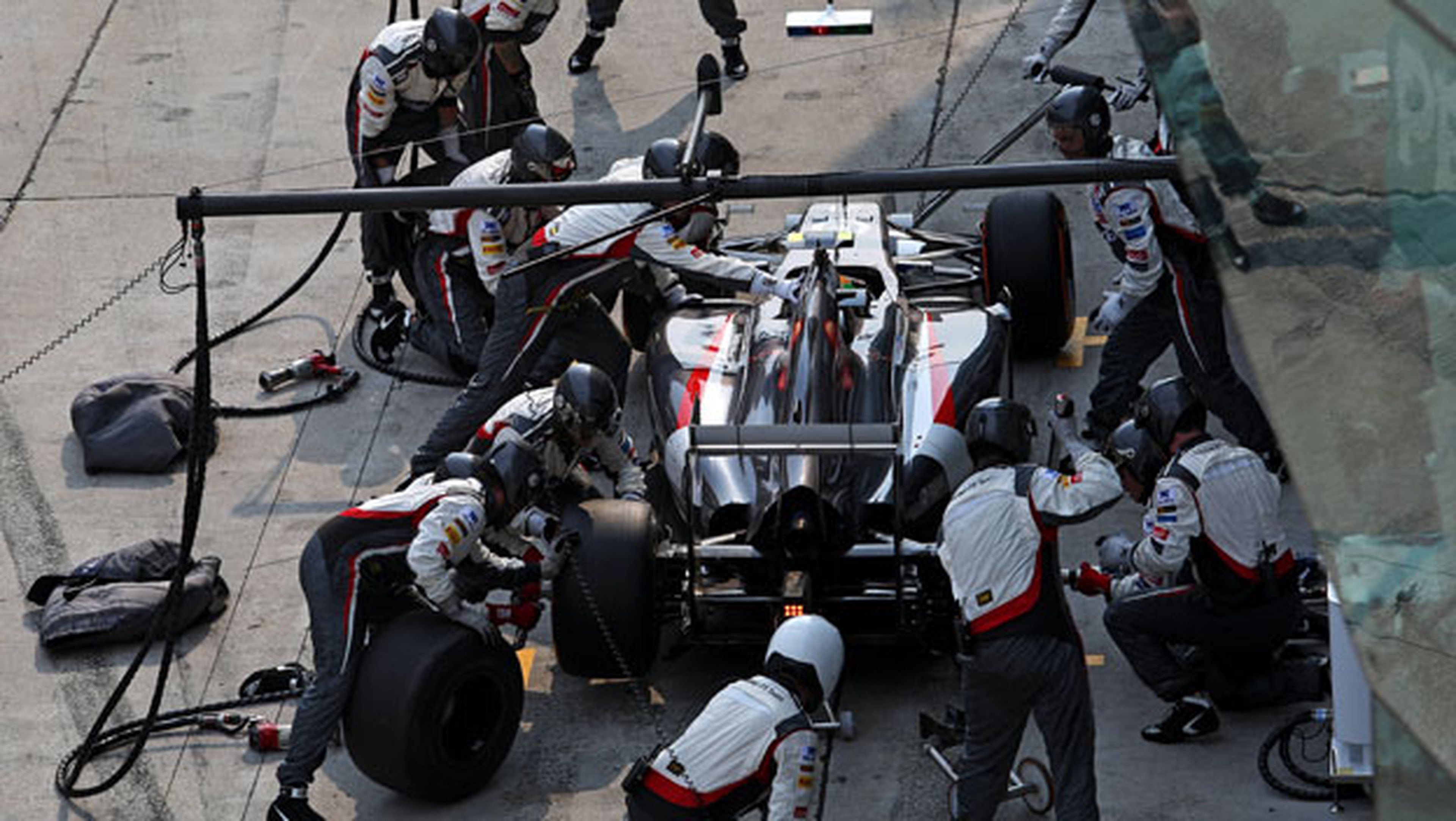Parada en boxes del equipo Sauber