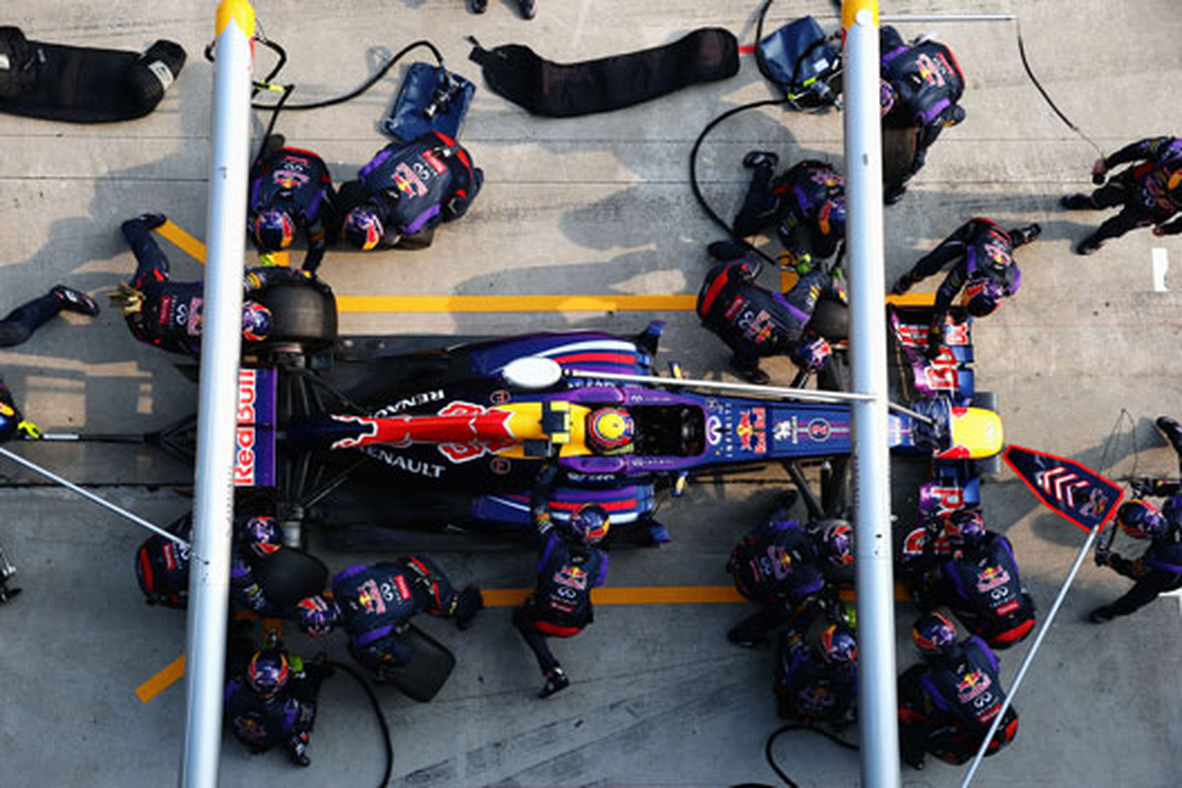 Pit stop record Red Bull Webber Malasia 2013
