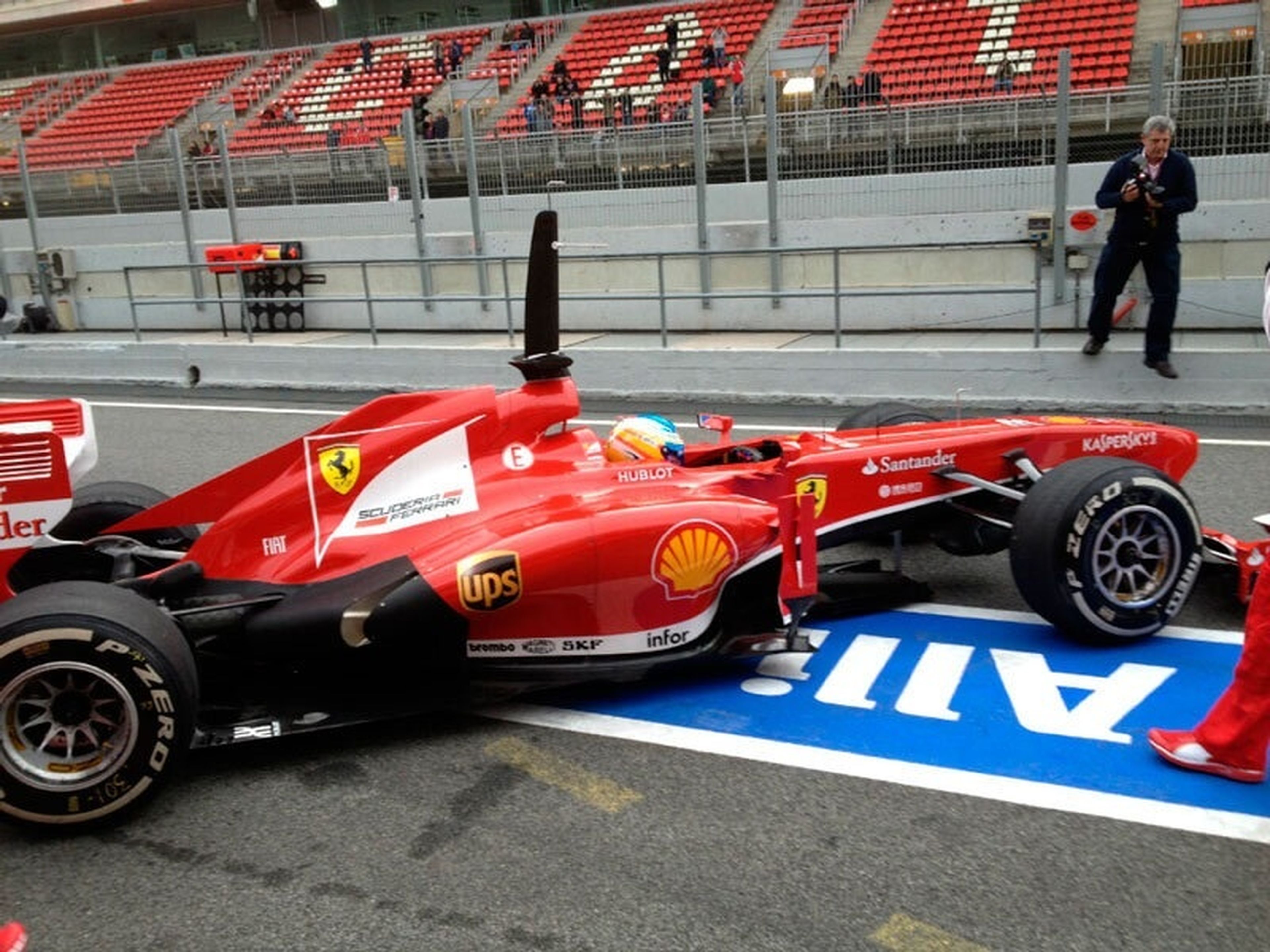 Resumen día 1 tests F1 2013 Montmeló: Alonso tercero