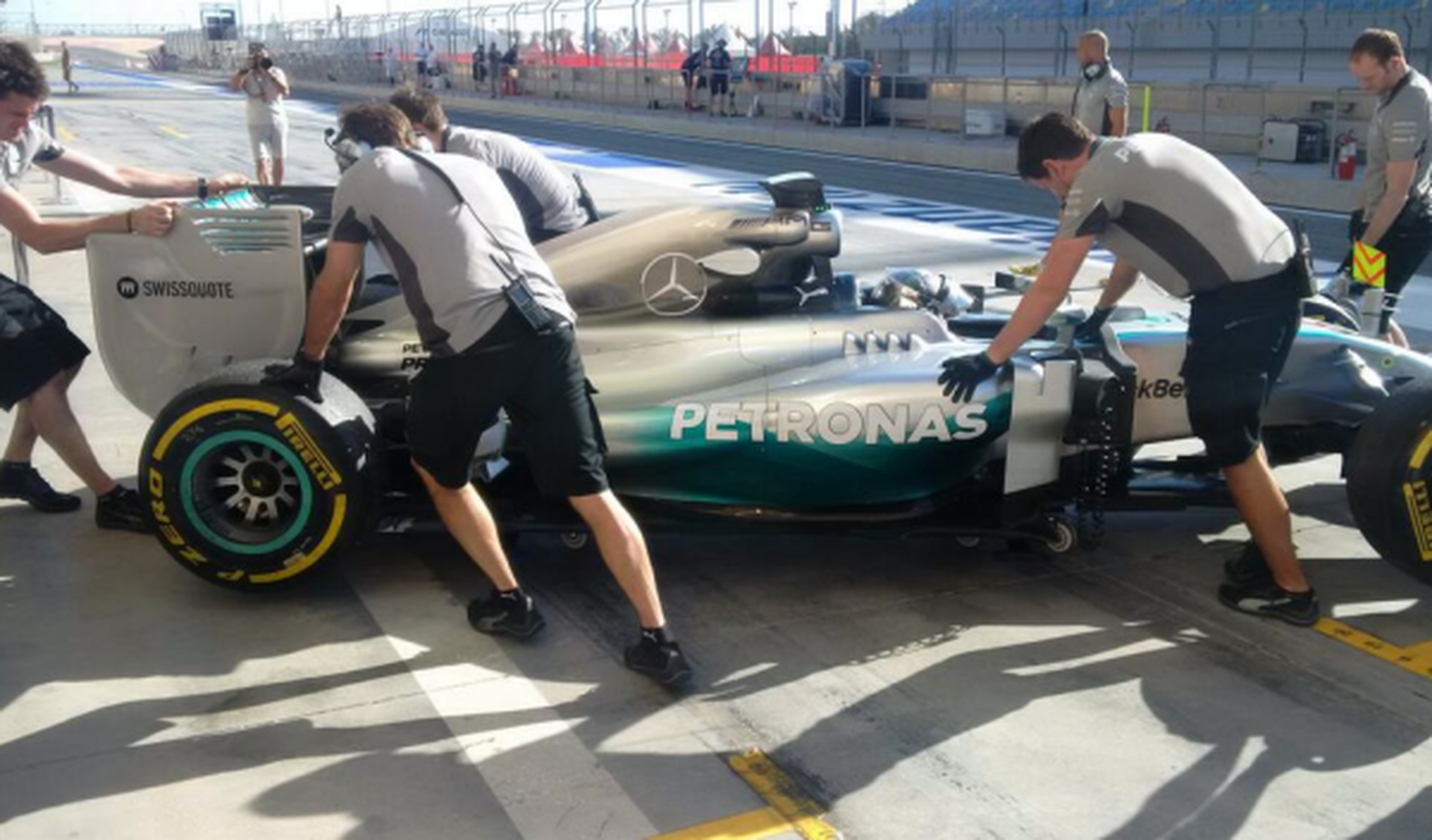 Rosberg test bahrein abril 2014