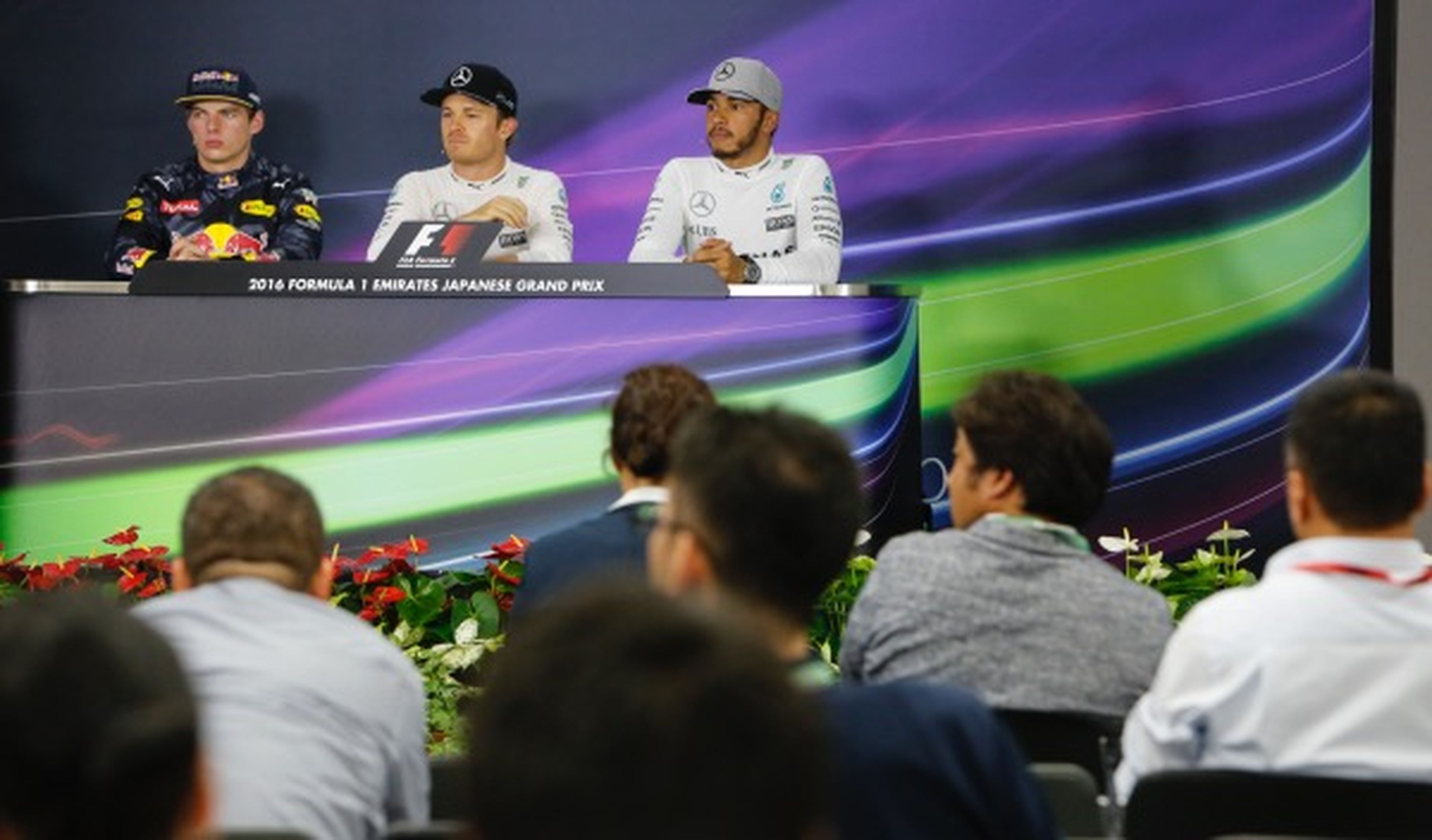 Rueda de prensa, Suzuka, 2016, Verstappen, Rosberg, Hamilton