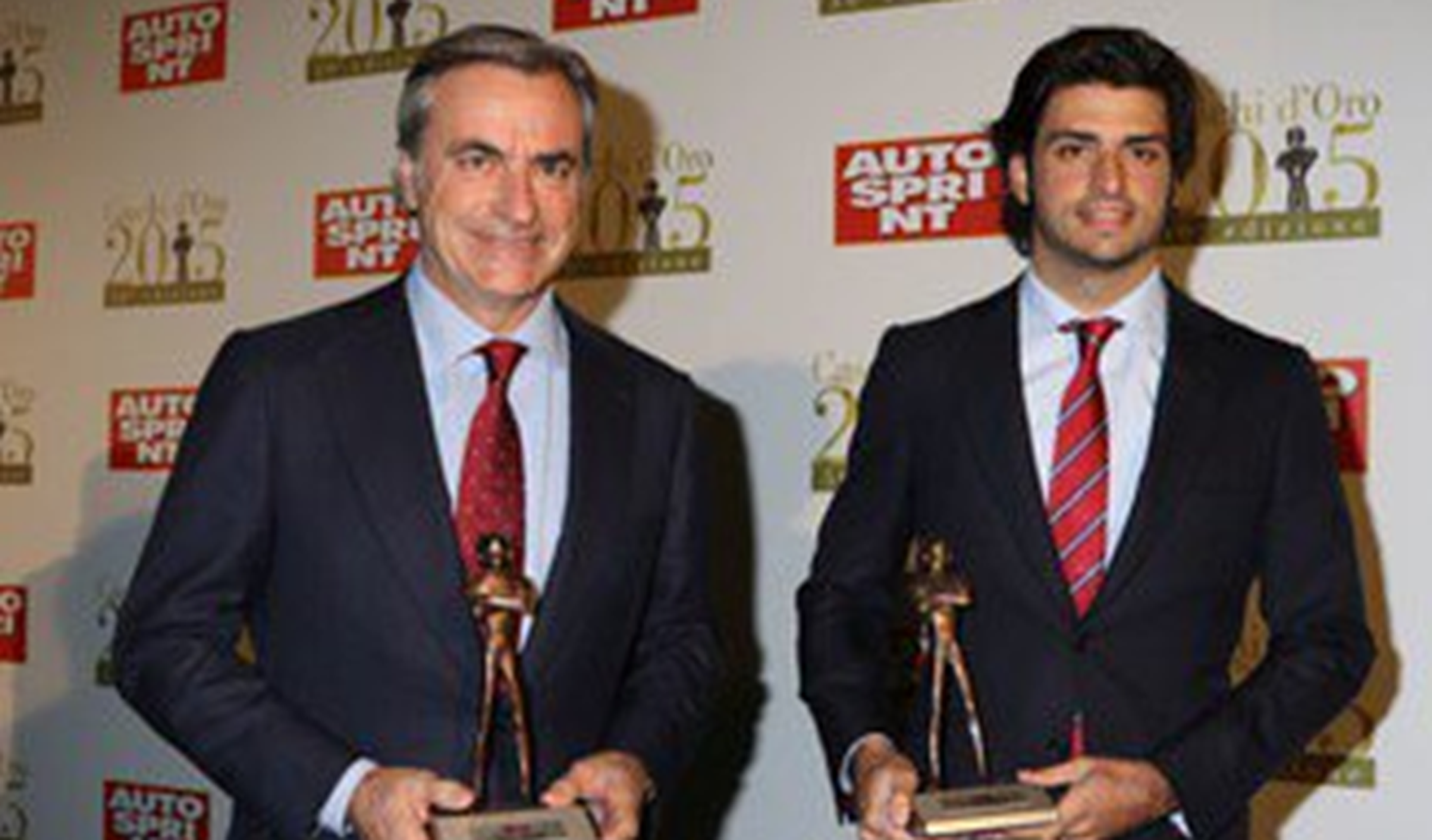Sainz recibe el Caschi d'Oro al mejor debutante en 2015