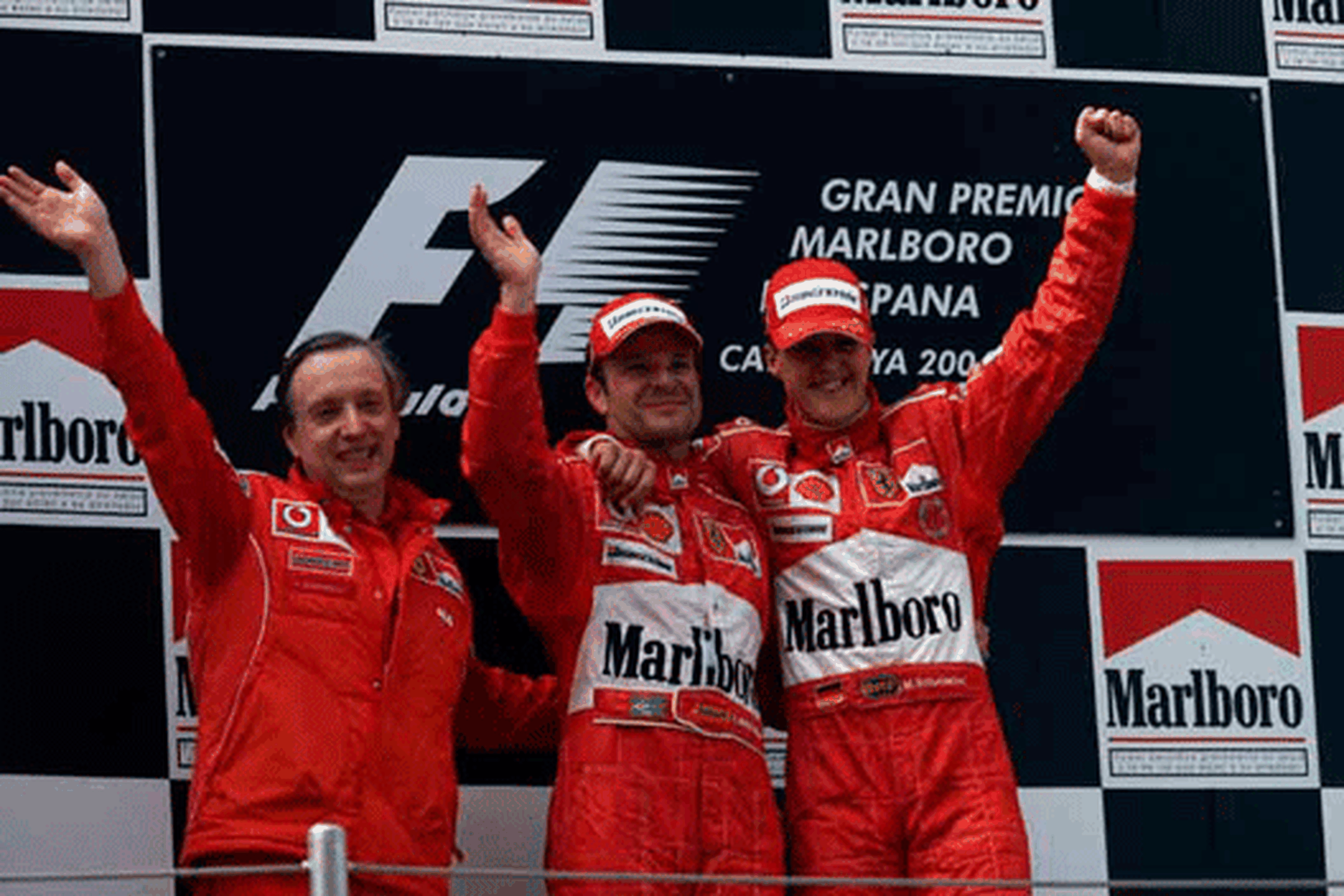 Schumacher - Barrichello - España - 2004