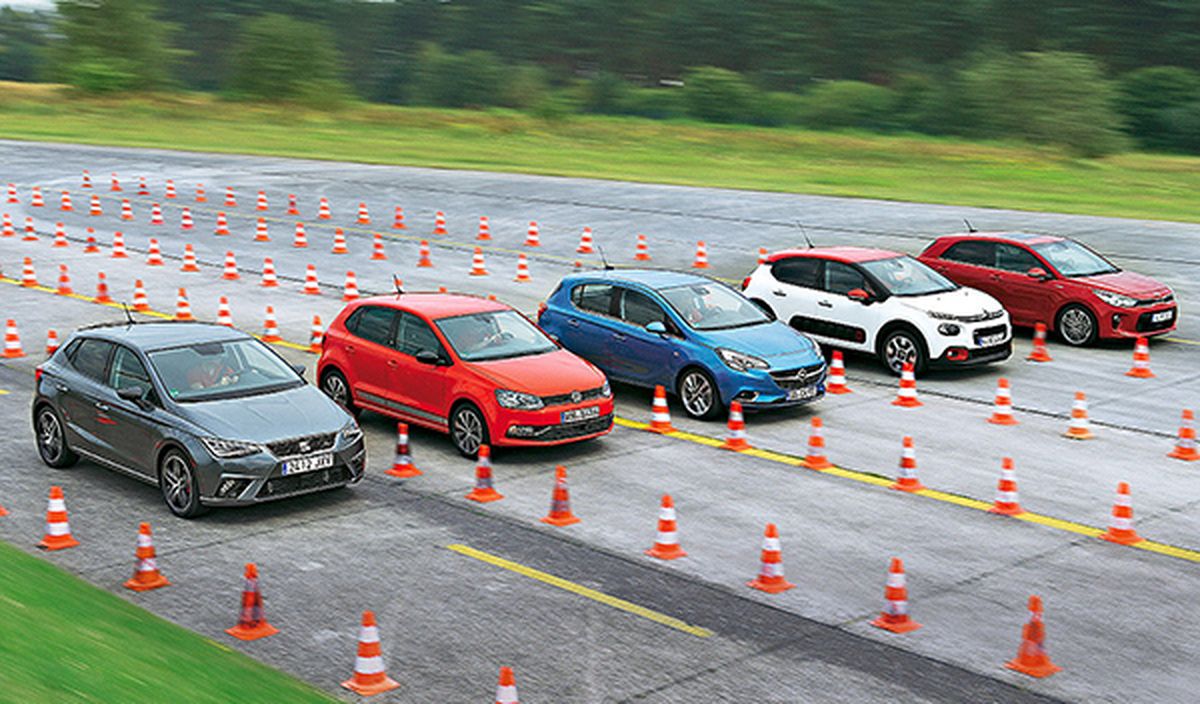Seat Ibiza, VW Polo, Opel Corsa, Citroën C3 y Kia Rio