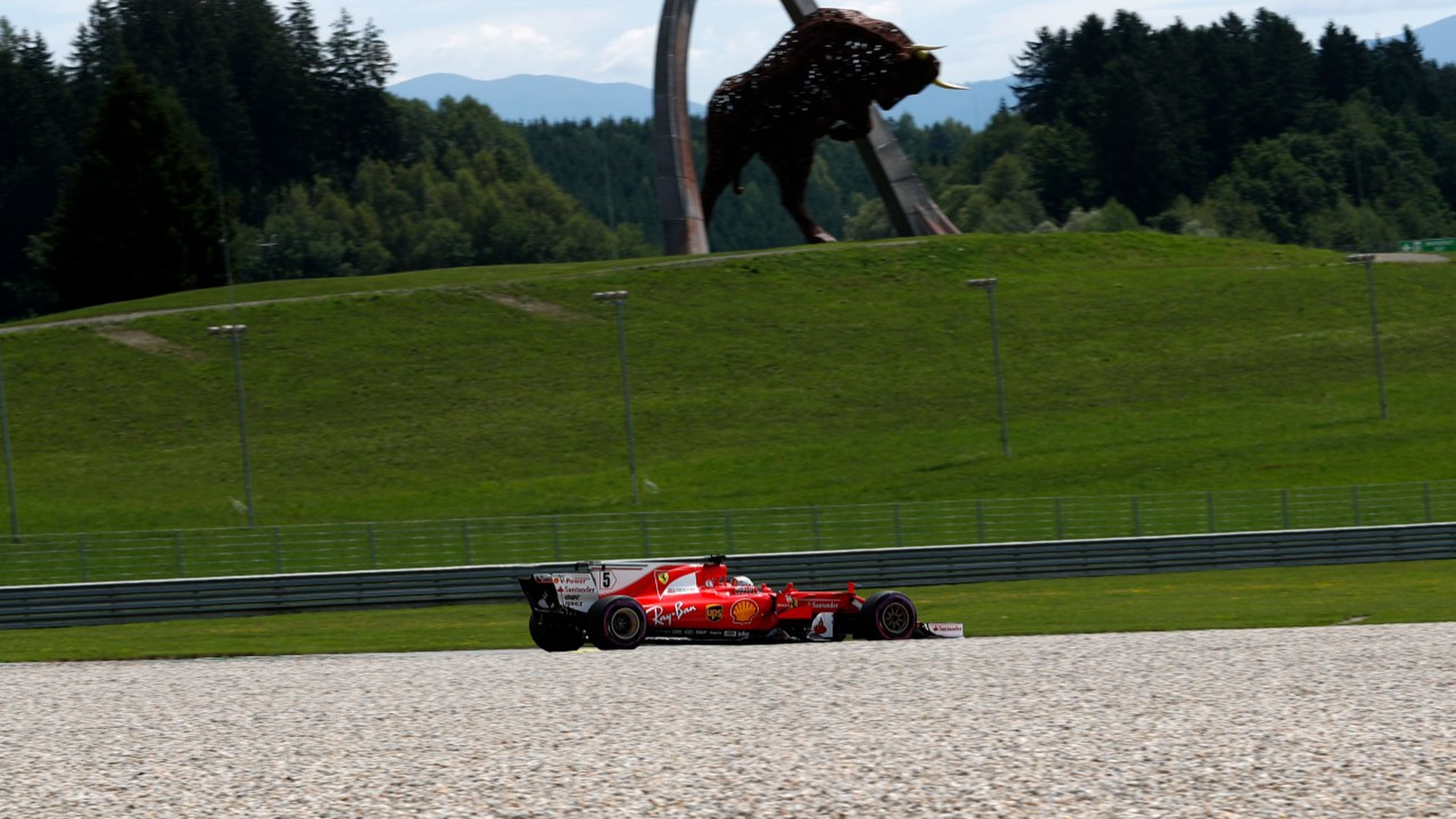 Sebastian Vettel, durante los entrenamientos GP Austria