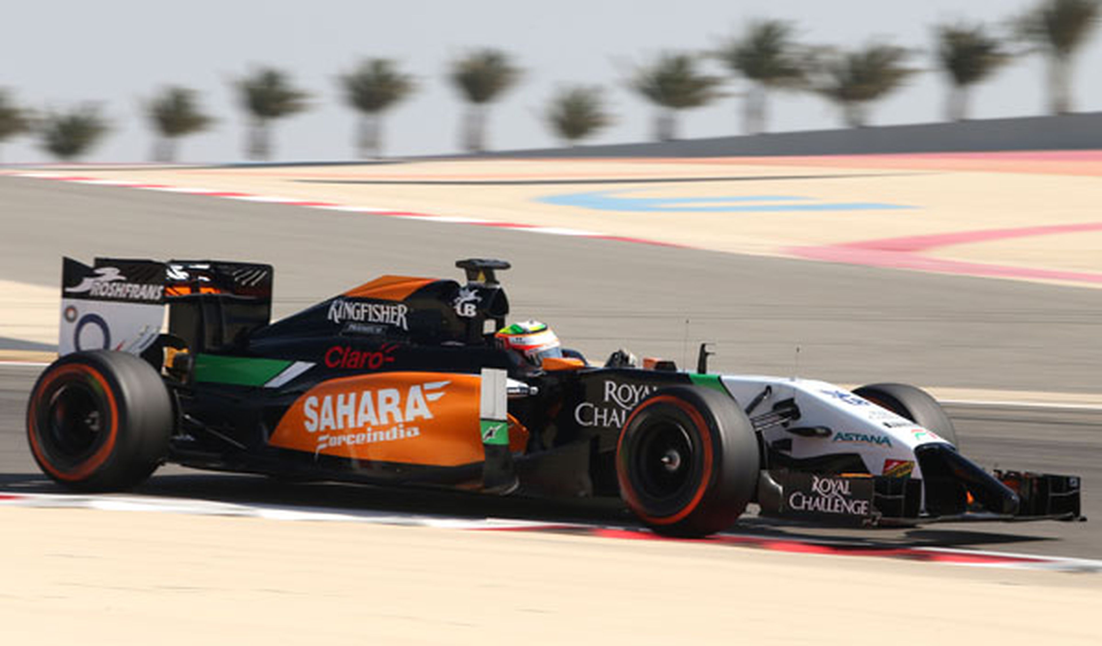 Tests F1 Bahrein 2014, Sergio Pérez con Force India