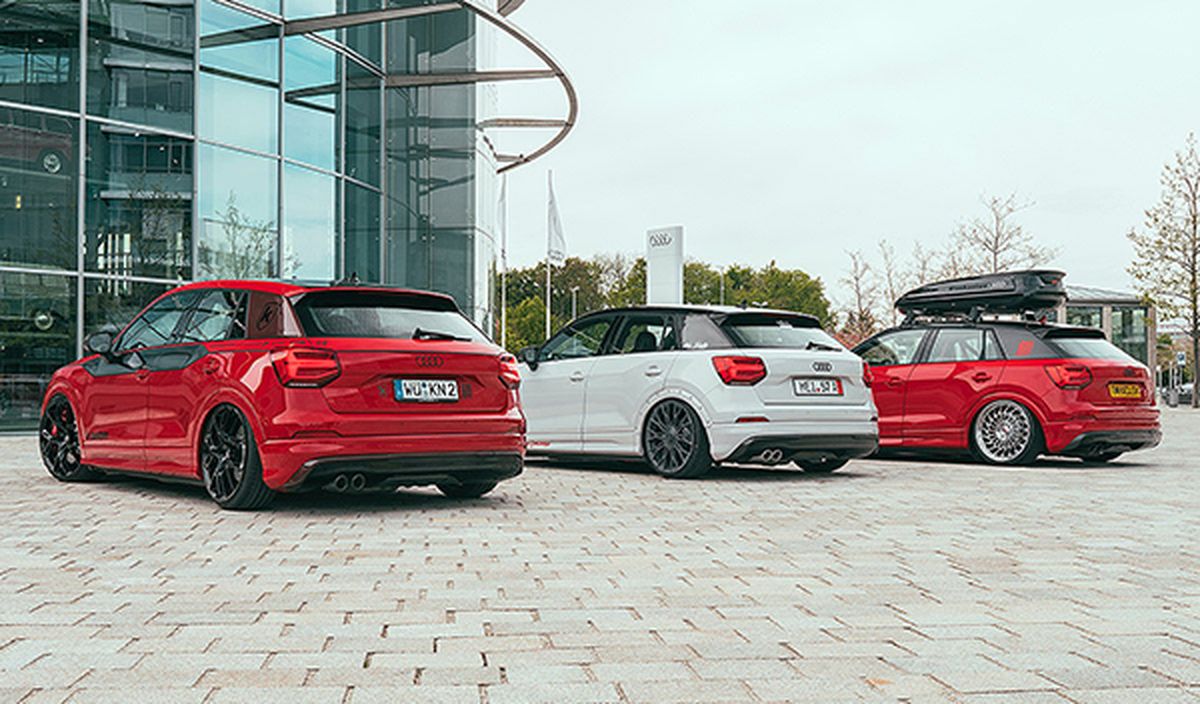 Tres Audi Q2 tuneados