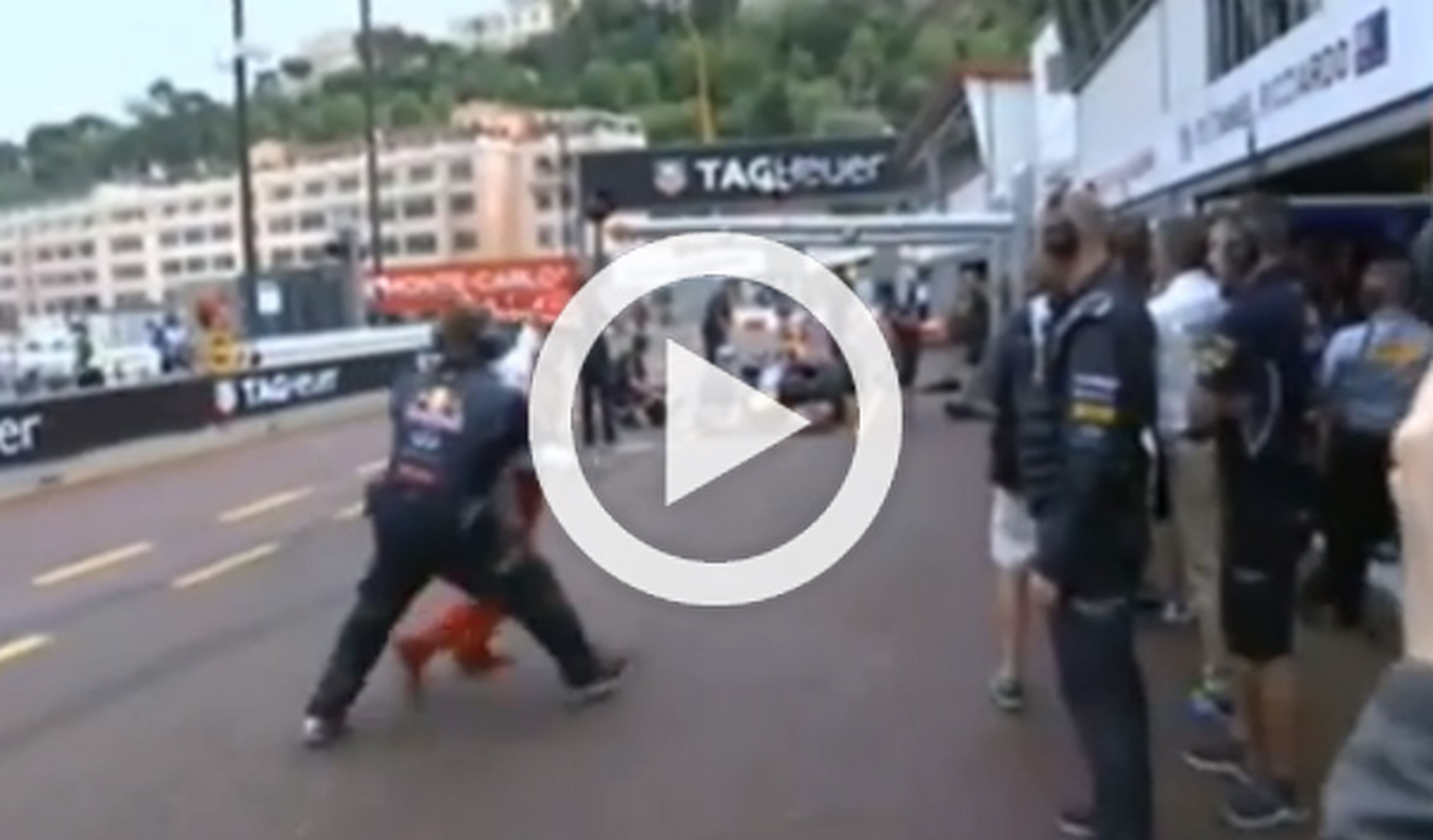 Vettel casi atropella a Räikkönen en Mónaco