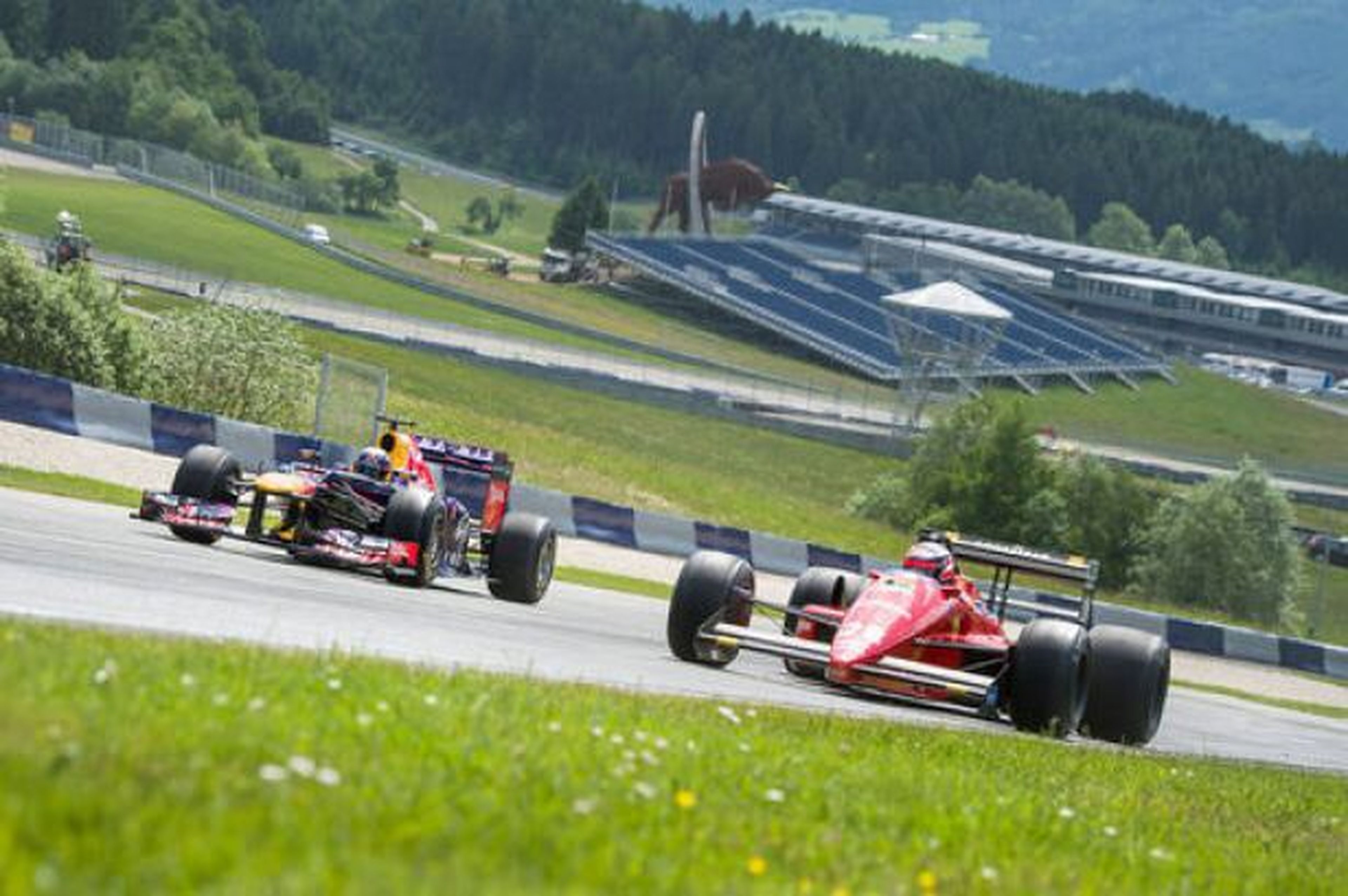 Vettel probó un Ferrari en el circuito de Austria