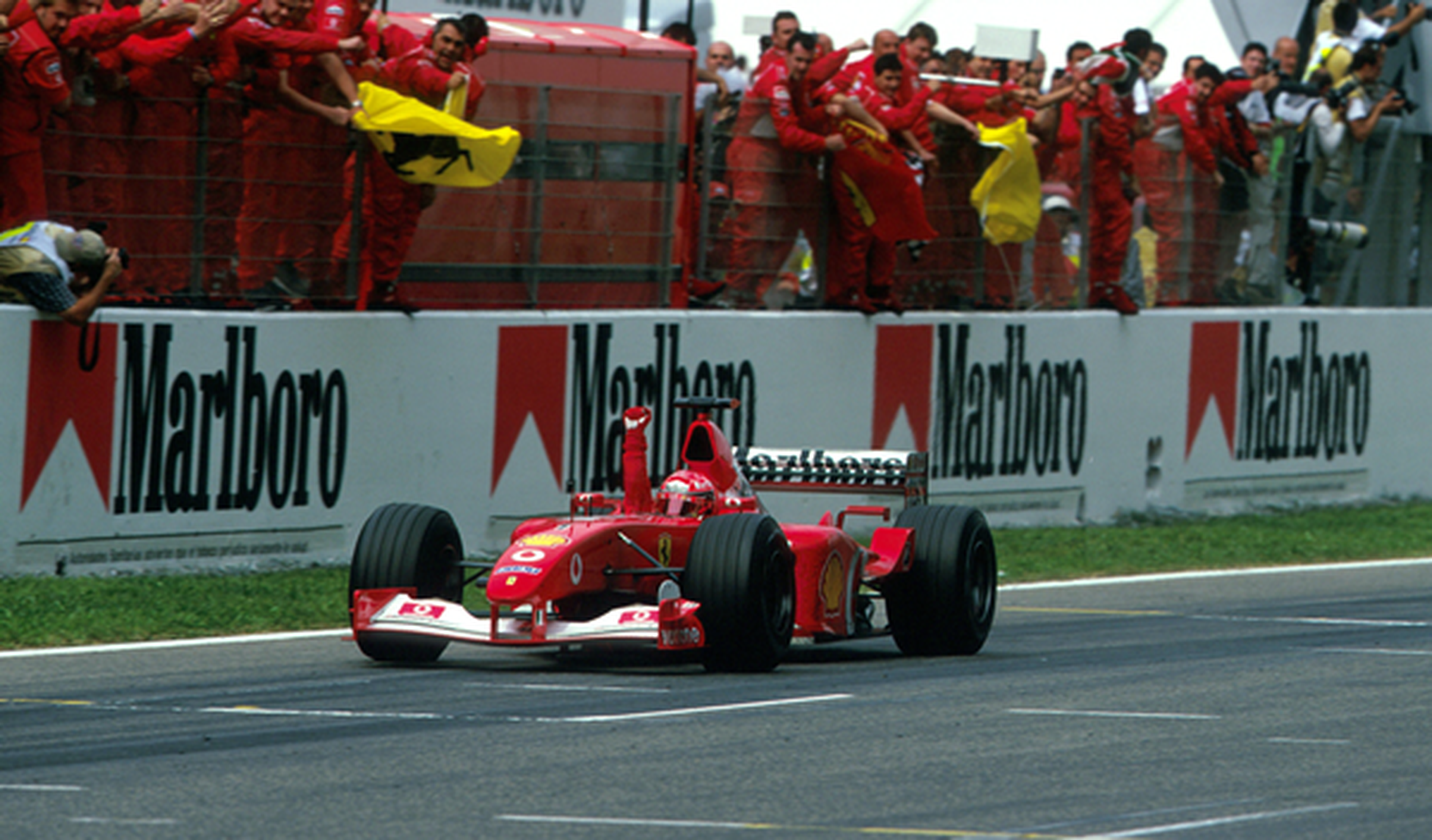 victoria de Schumacher en el GP España 2002