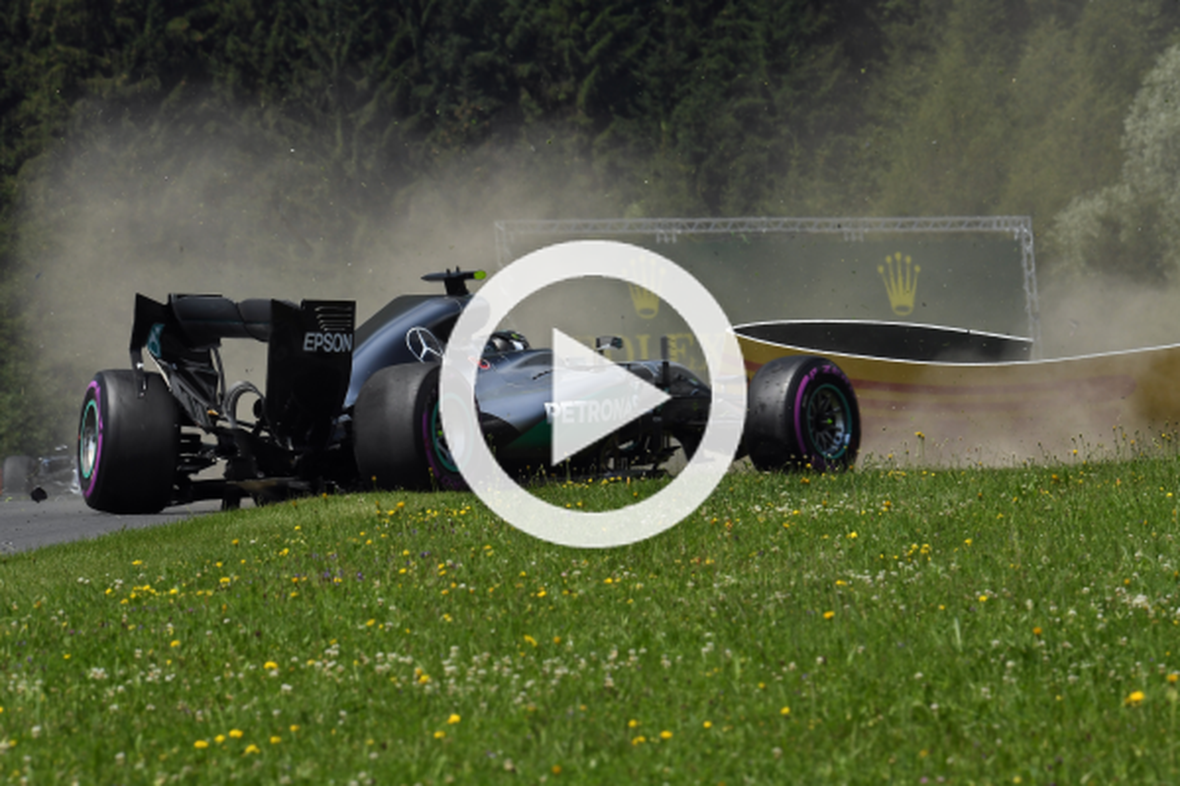 Vídeo: accidente de Nico Rosberg en Austria