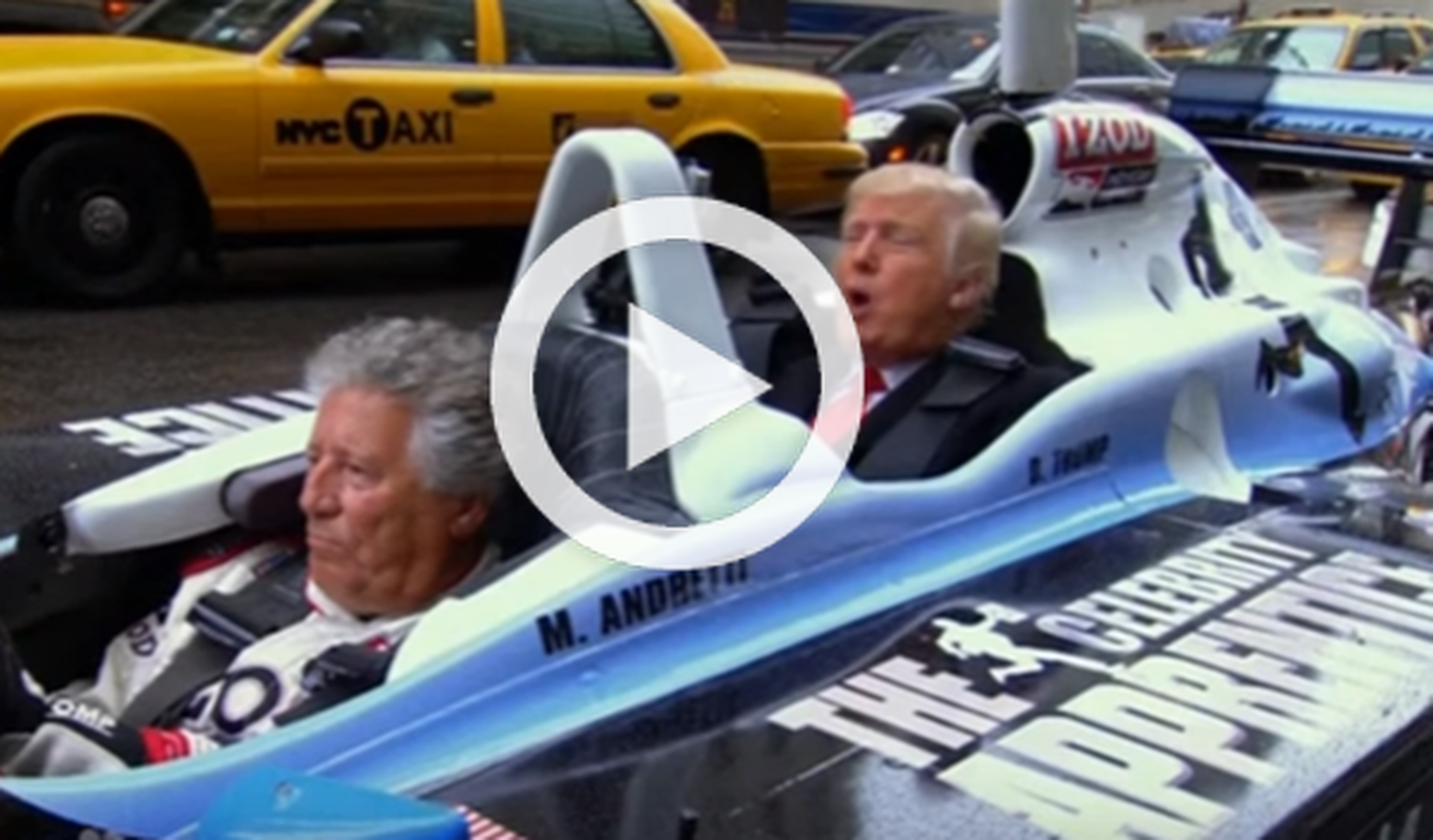 Vídeo: El día que Donald Trump alucinó en un Indycar